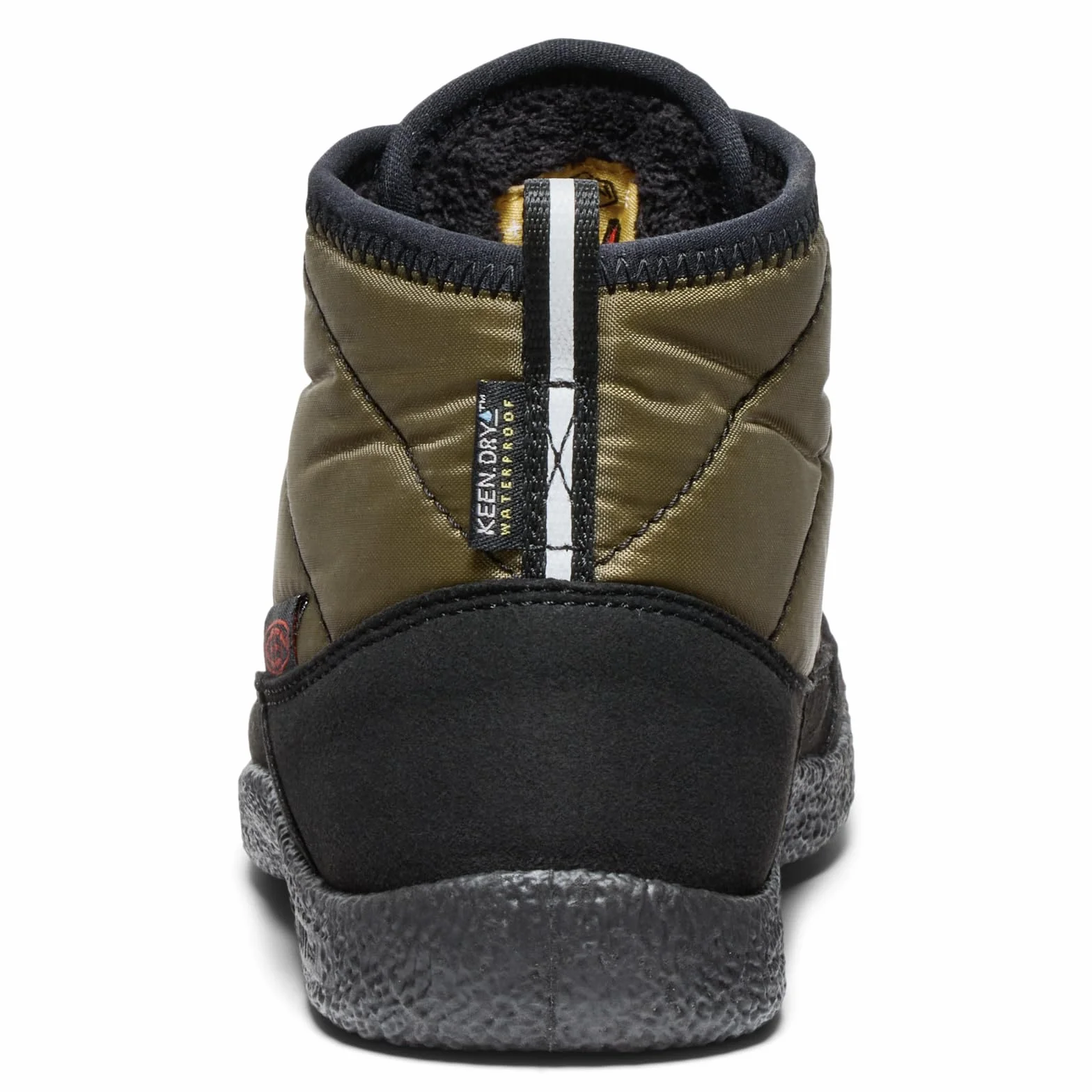 KEEN Howser 2 Chukka wodoodporne buty dziecięce, Ciemny oliwkowy złoty płomień, 37 EU