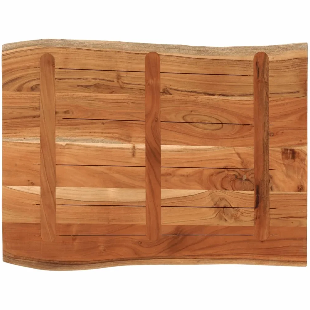 vidaXL Blat stołu, 90x60x3,8 cm, drewno akacjowe, naturalna krawędź, blat stołowy, drewniany blat stołu, blat do stołu, blat na wymianę