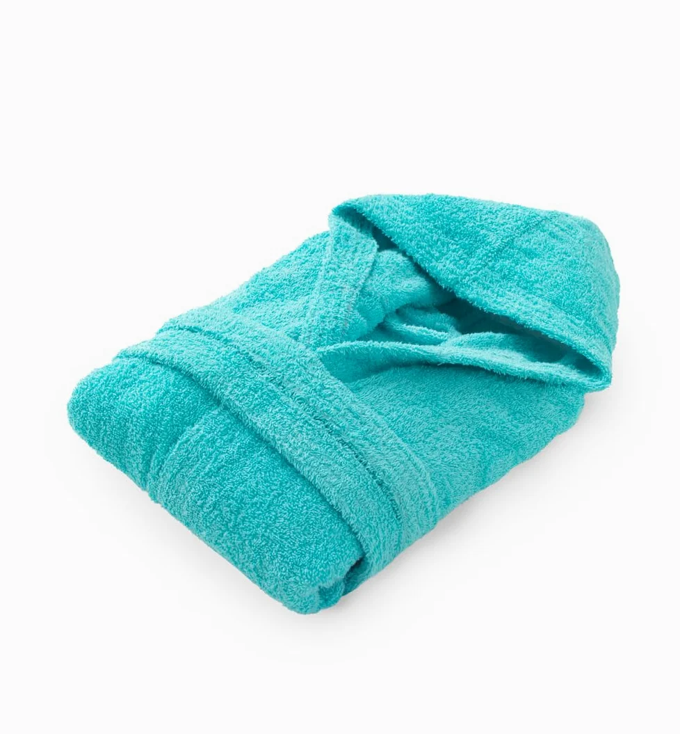 Top Towel - Szlafrok dziewczęcy - Szlafrok chłopięcy - 100% bawełna - frotte 450 grmów - 10-12 lat - Aguamar