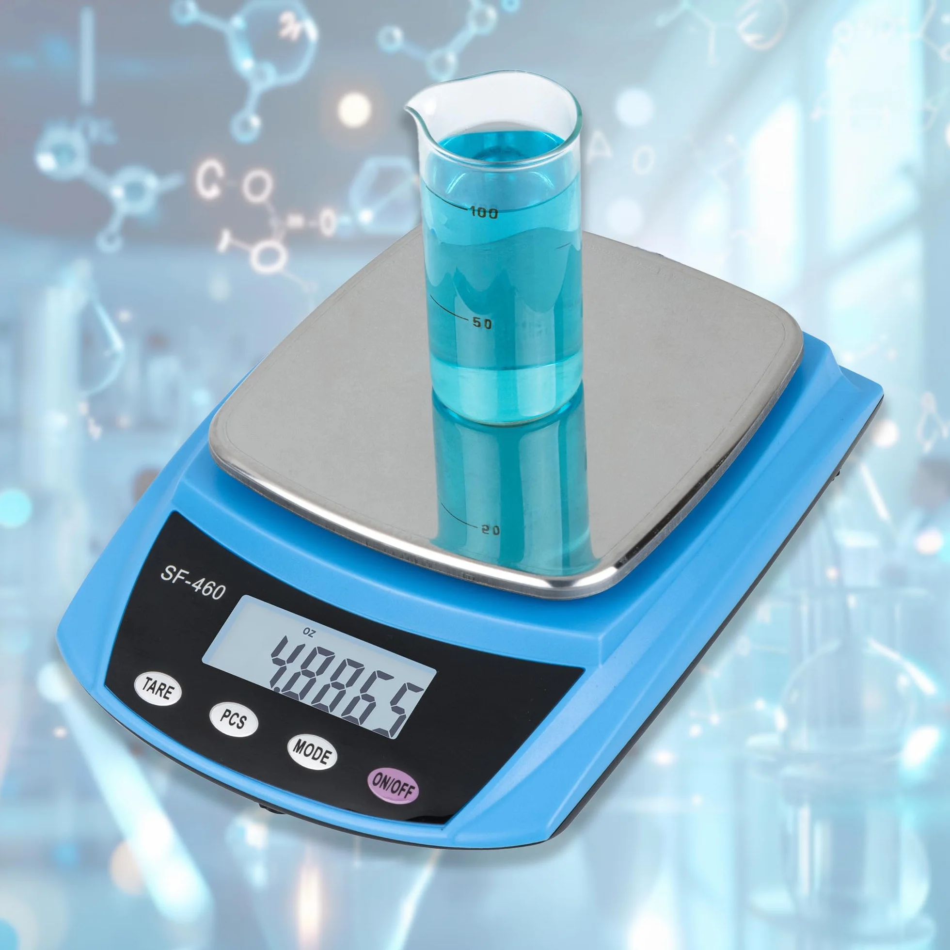 Eosphorus Cyfrowa Analityczna Waga LCD 600g x 0,01g do Laboratoriów Naukowych i Szkół - Waga Kuchenna, Dokładna Waga: Uncje, Gramy i Karaty - W Zestawie Ładowarka USB i Zasilacz Sieciowy