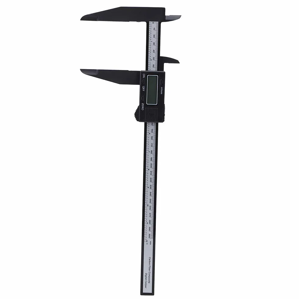 150MM 300mm Cyfrowy Elektroniczny, Linijka Węglowa Suwmiarka 150MM Długi Pazur Bateria 150MM z Przyrządem Pomiarowym o Długiej Szczęce (Karbonowy zacisk o długości 300 mm)