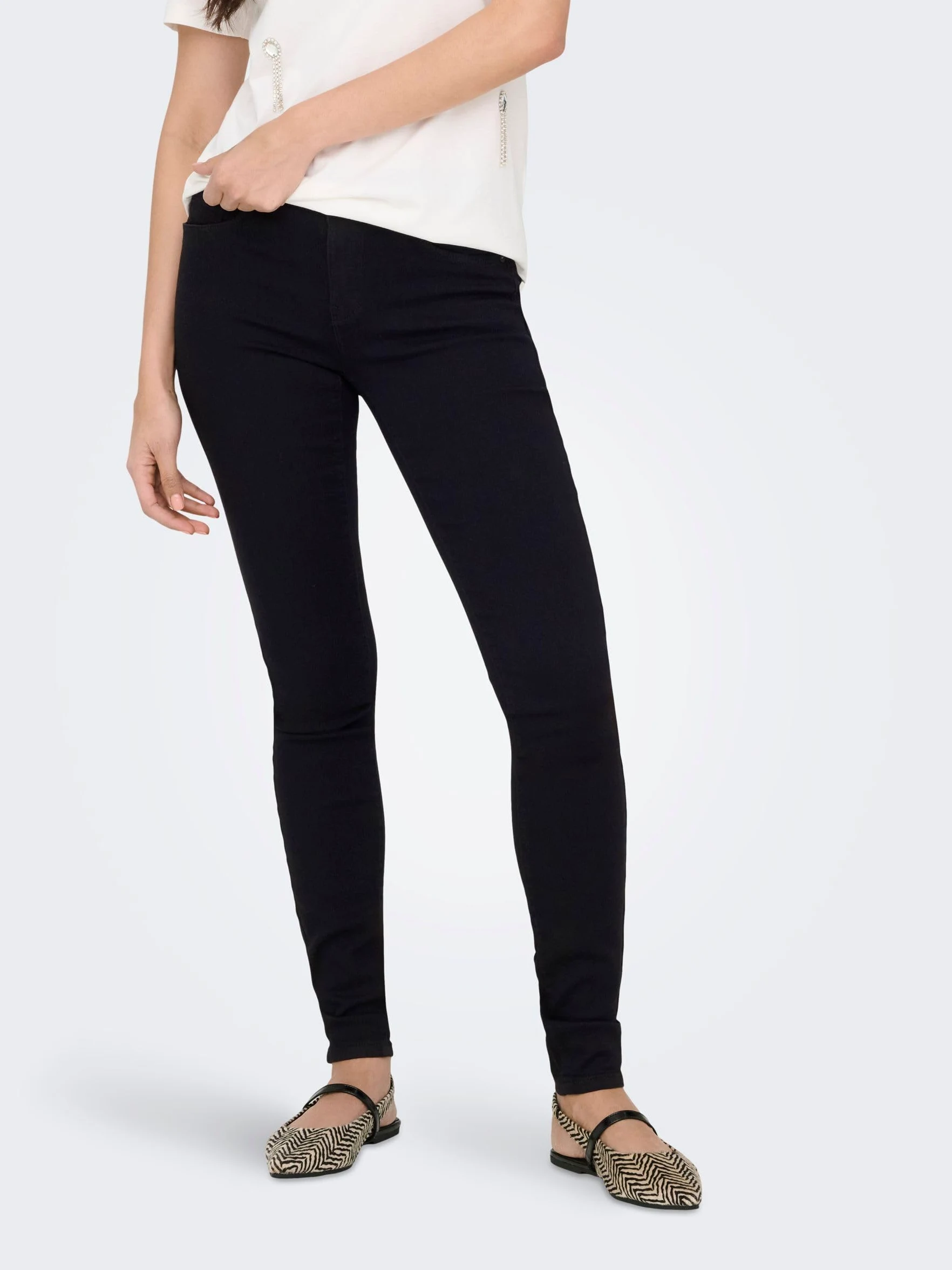 ONLY Onlrain Reg Skinny Jeans Cry6060 Dżins Kobiety