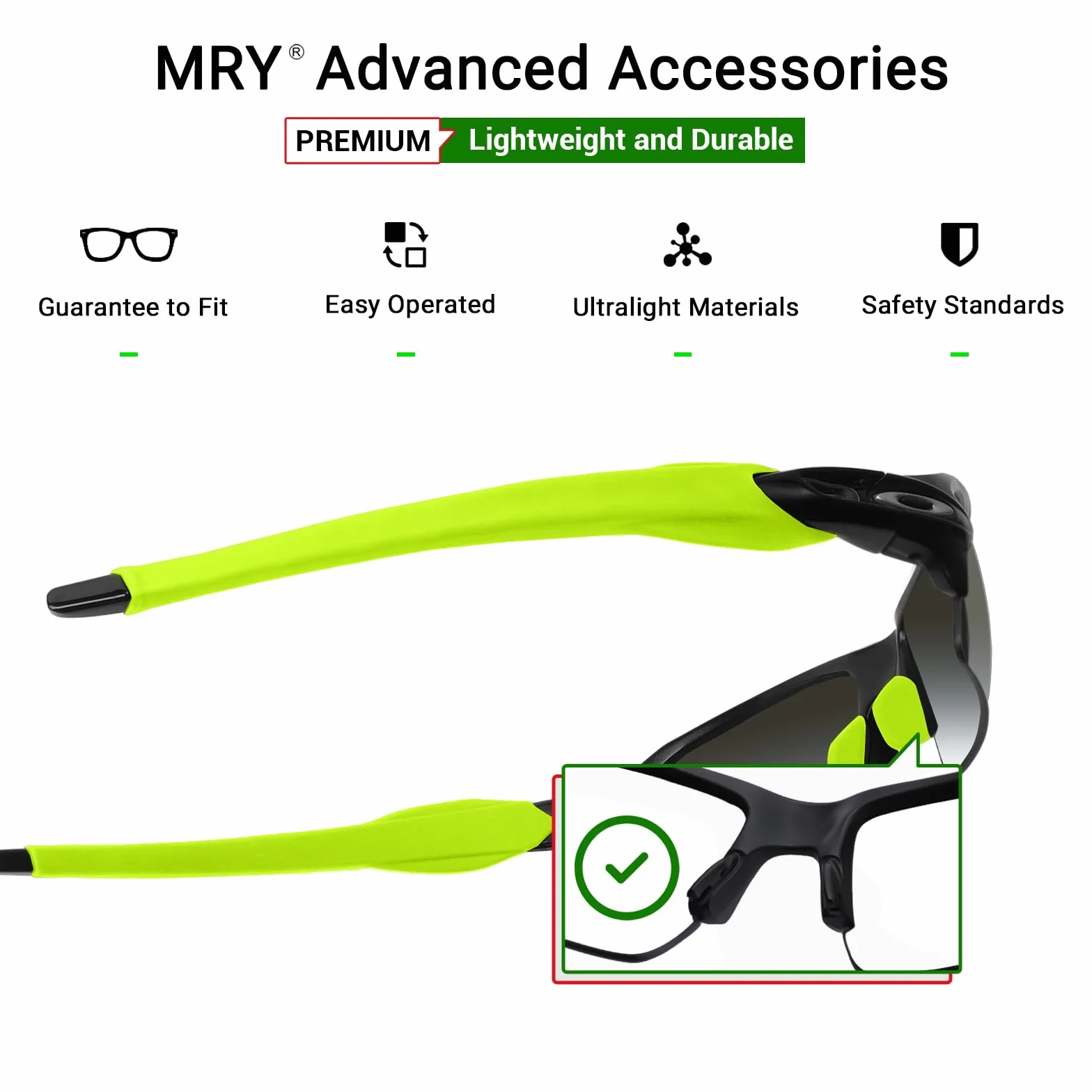 Mryok Zapasowe nauszniki, zestawy do Oakley Flak 2.0/2.0 XL - Opt