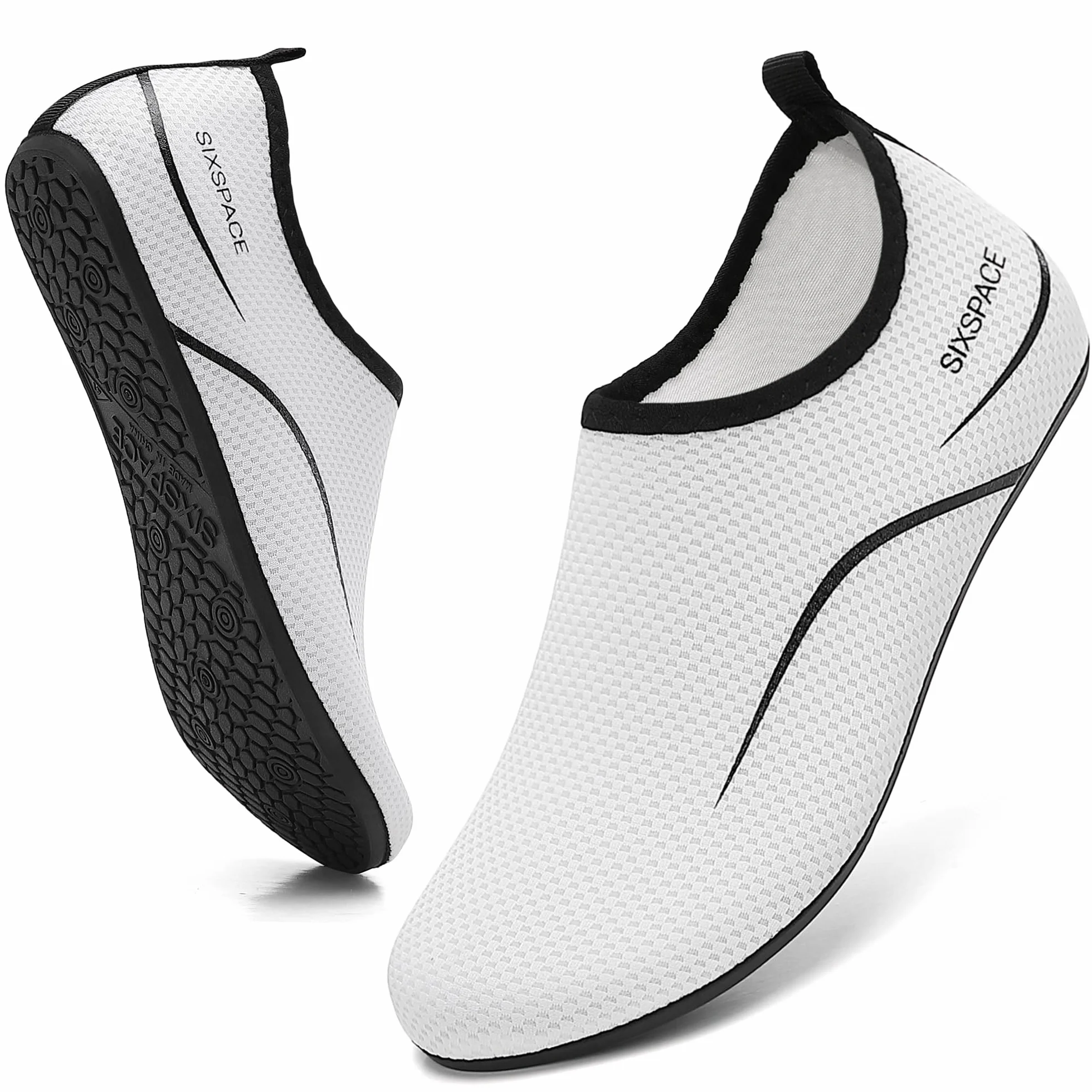 Sixspace Buty kąpielowe, buty do wody, buty plażowe, szybkoschnące, oddychające, do surfowania, dla mężczyzn i kobiet, rozm. 34-47