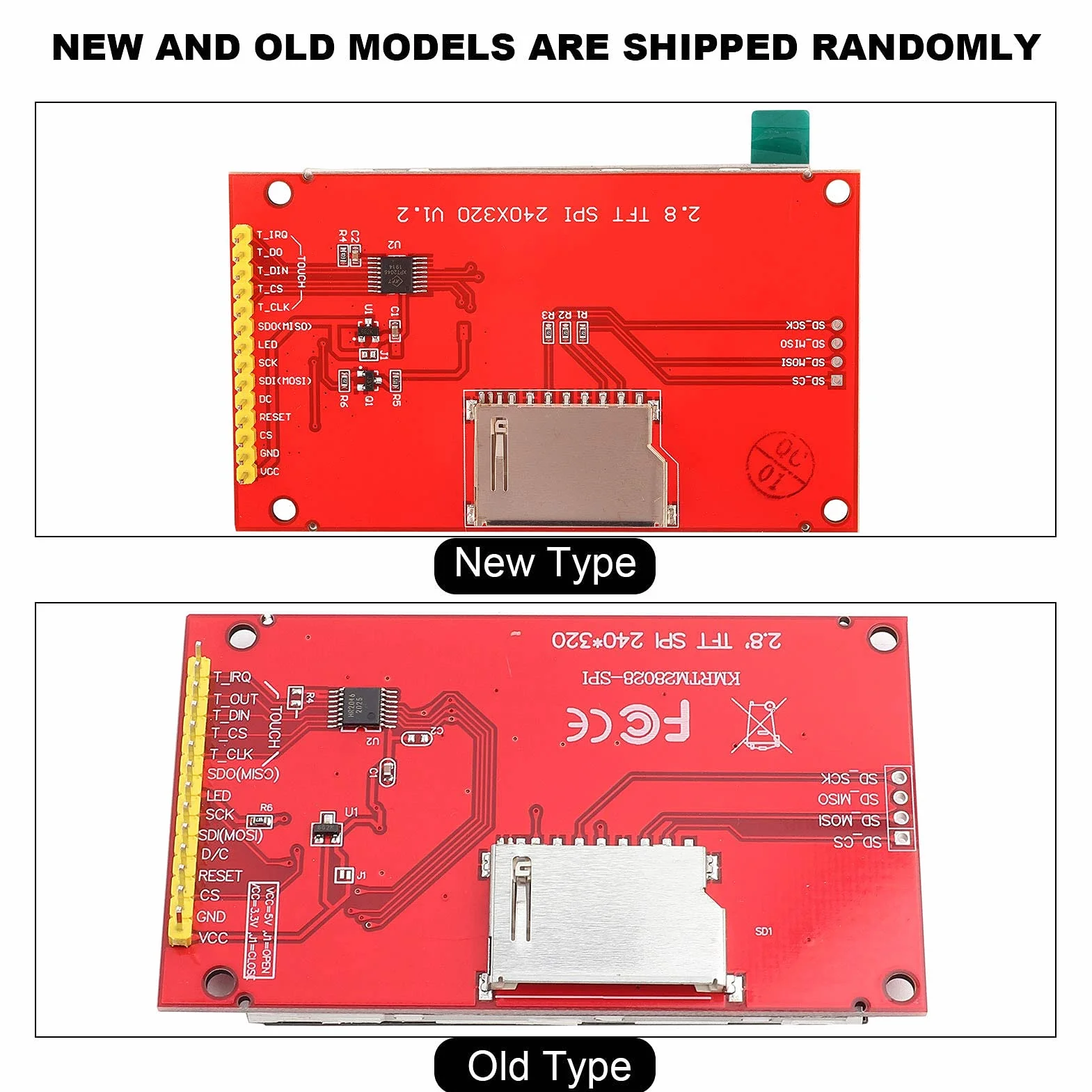 2.8 240x320 Spi ILI9341 LCD ILI9341, ILI9341 2.8" Ogólne 2.4 Calowy moduł Wyświetlacza LCD Spi TFT LCD Panel Dotykowy Moduł Portu Szeregowego Ekran Dotykowy LCD z PCB ILI9341