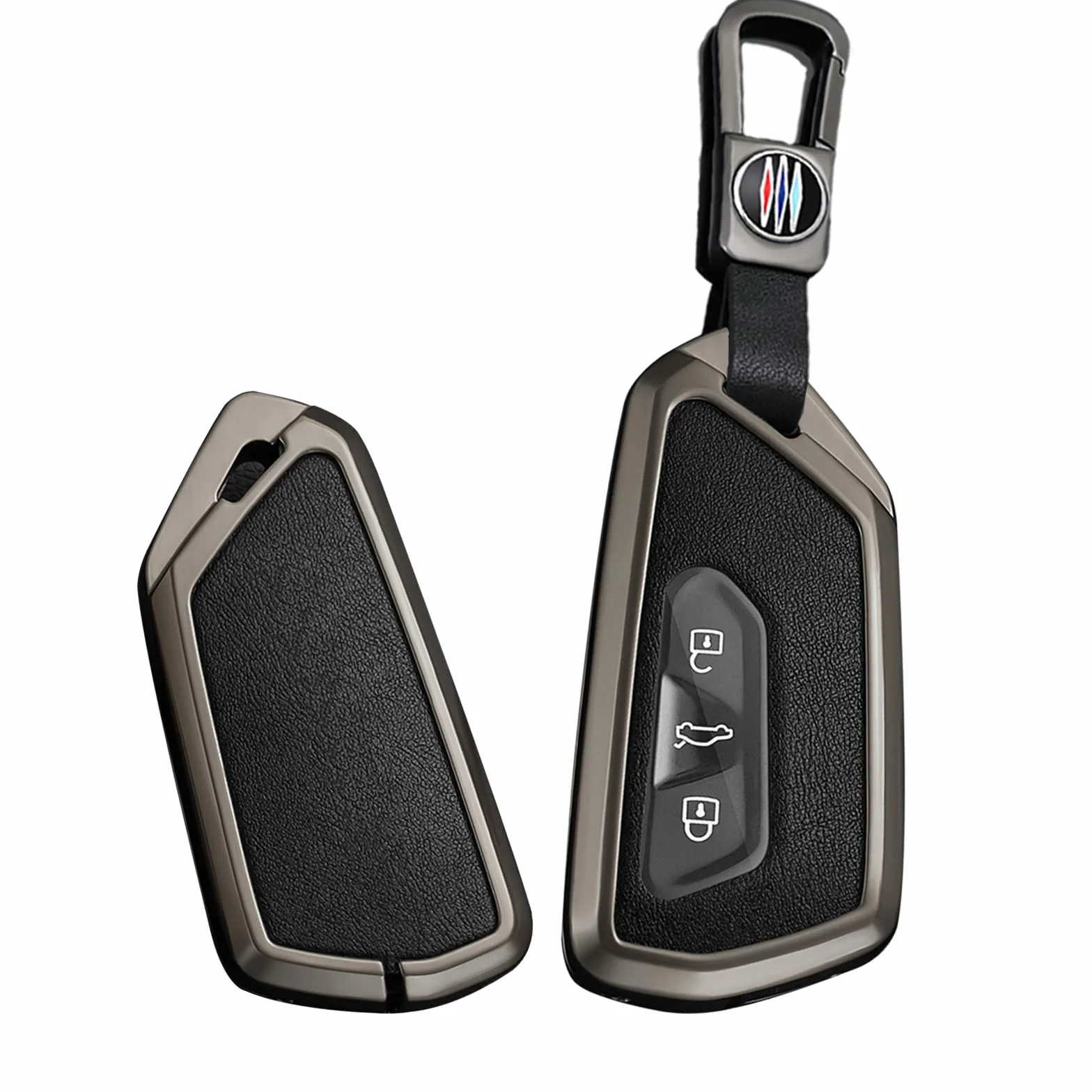ontto Metalowe etui na klucze samochodowe z breloczkiem do Skoda Octavia A8 MK8 Seat Leon Cupra Formentor VW Golf 8 ID.6