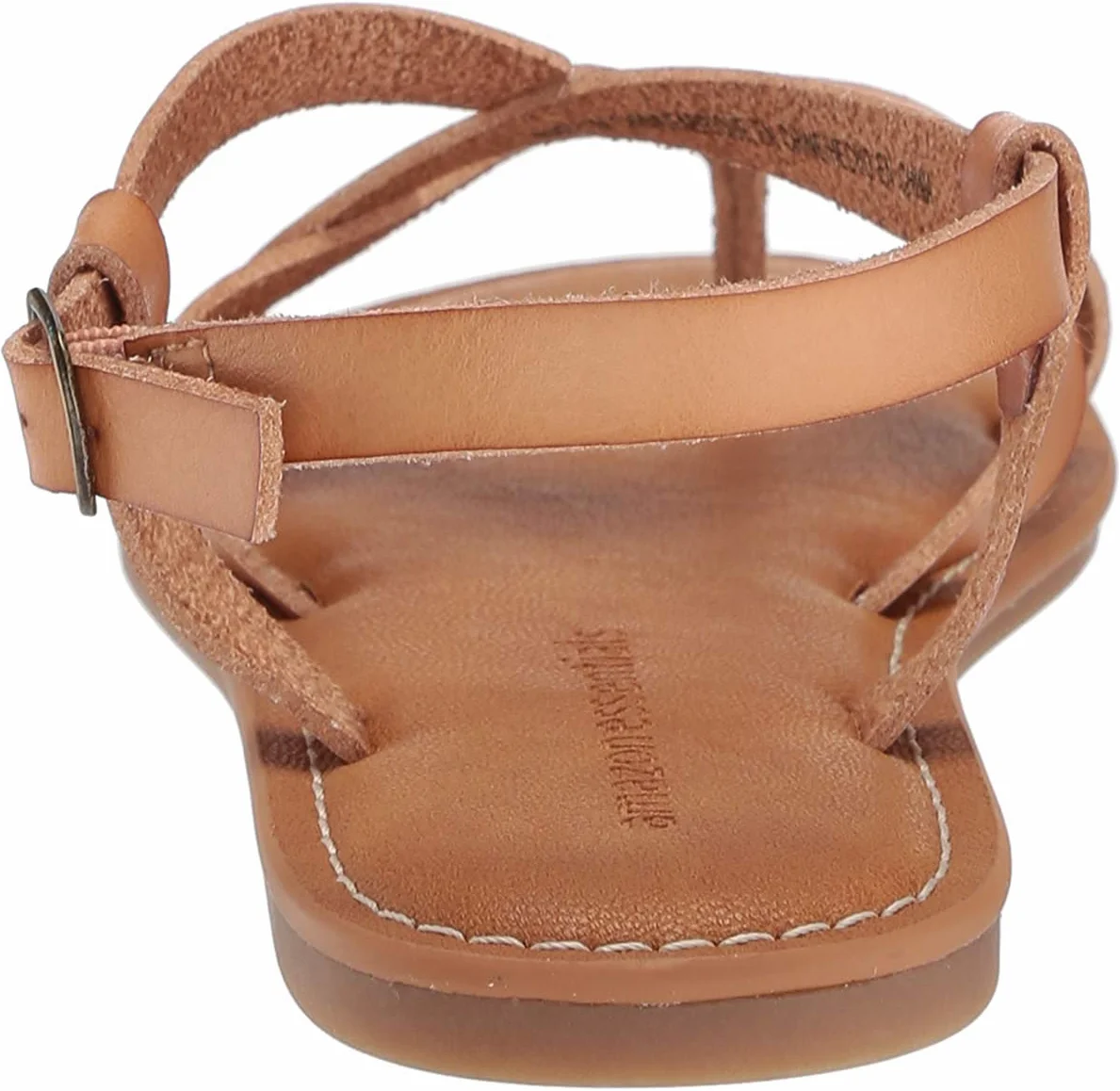 Amazon Essentials Damskie sandały na co dzień, na ramiączkach, naturalne, 38.5 EU