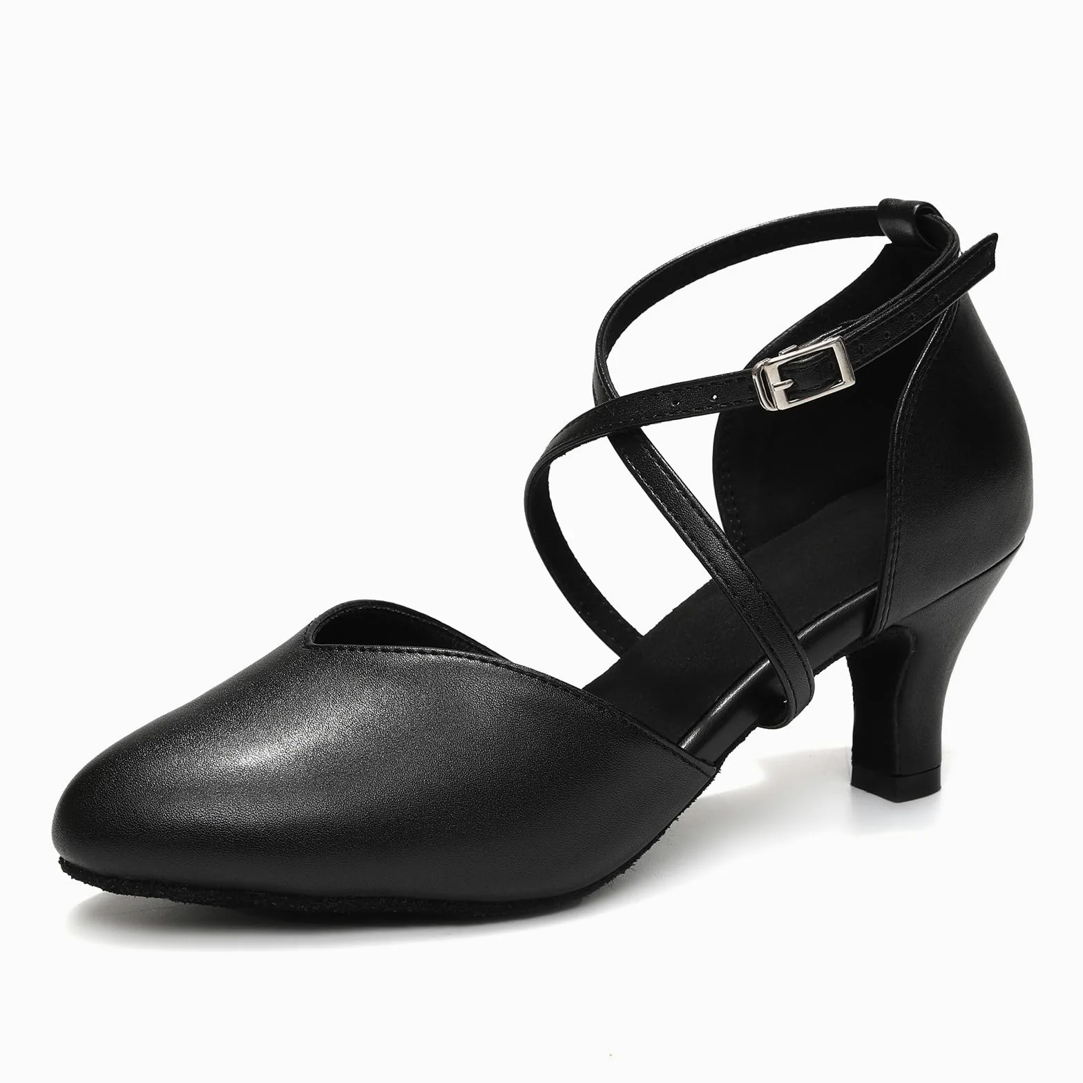 Damskie buty do tańca towarzyskiego Salsa latynoska z zamkniętym noskiem i niskim obcasem Damskie buty do tańca,DS-L666,6cm