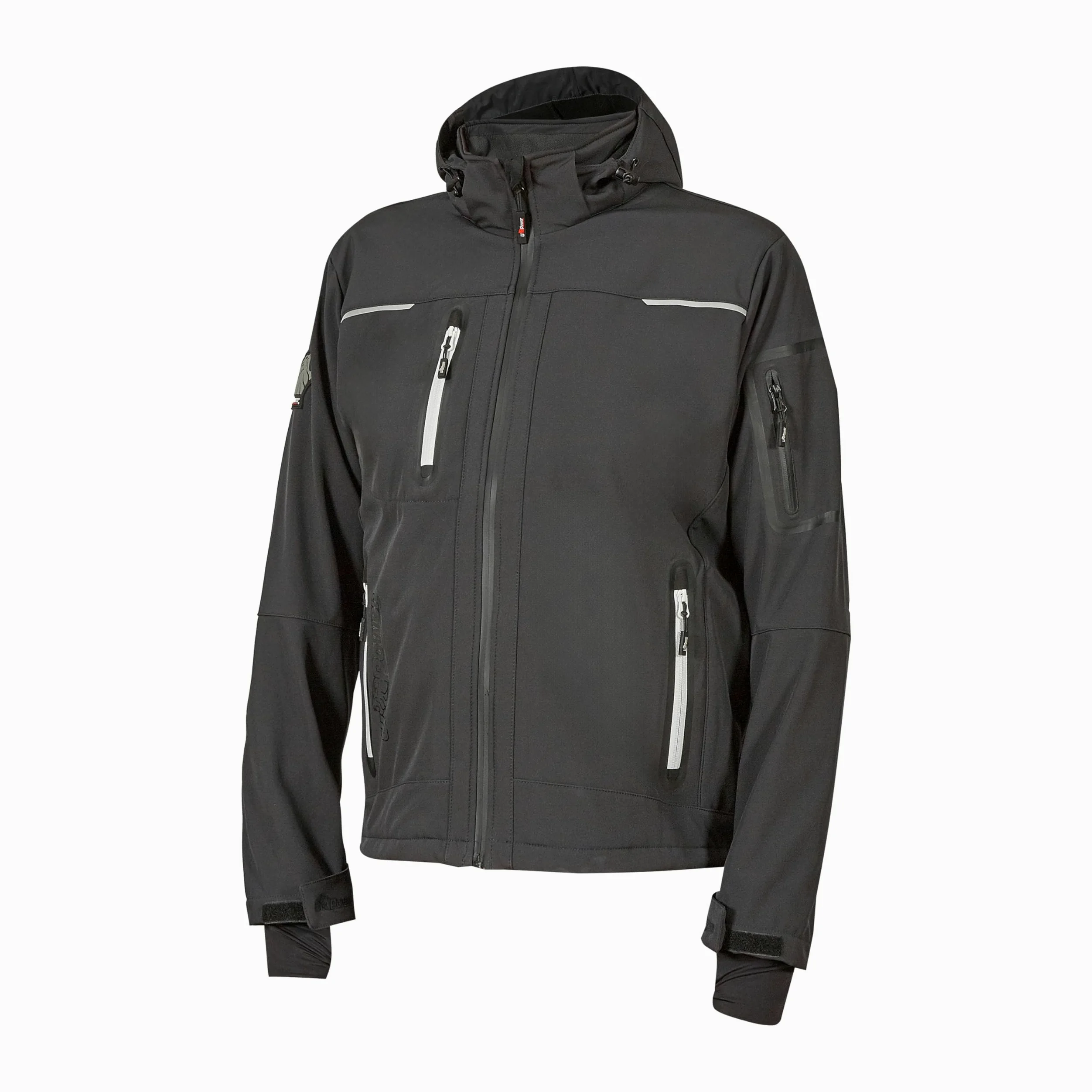 U-Power FU187AG Linea FUTURE model SPACE kurtka softshell z membraną U-Tex, 96% poliester/4% elastan, szary asfalt, rozmiar 3XL