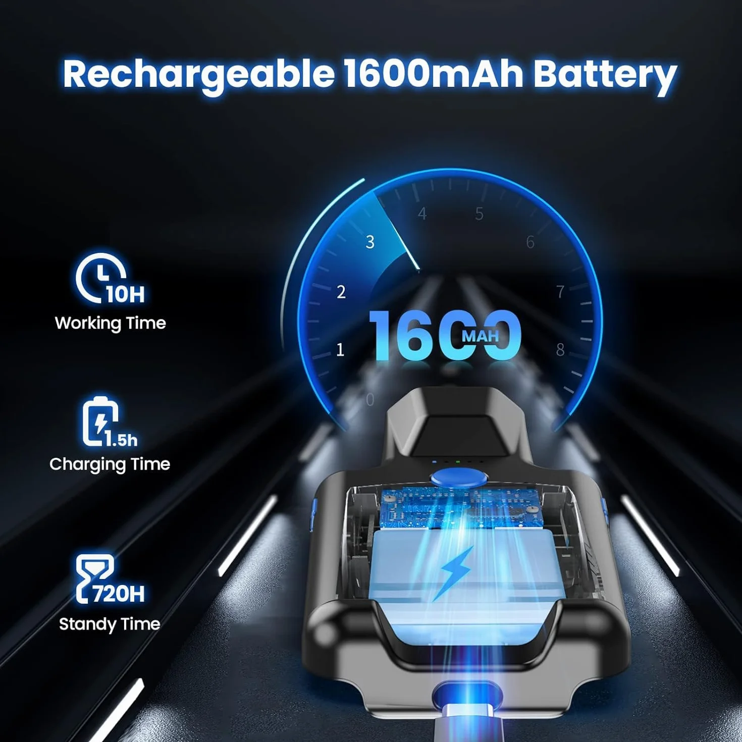 Eyoyo Skaner kodów kreskowych Bluetooth 2D, czytnik kodów kreskowych do telefonu z tyłu klipsa, bezprzewodowy skaner kodów QR 1D z baterią 1600 mAh współpracuje z systemem Android, iOS, iPhone