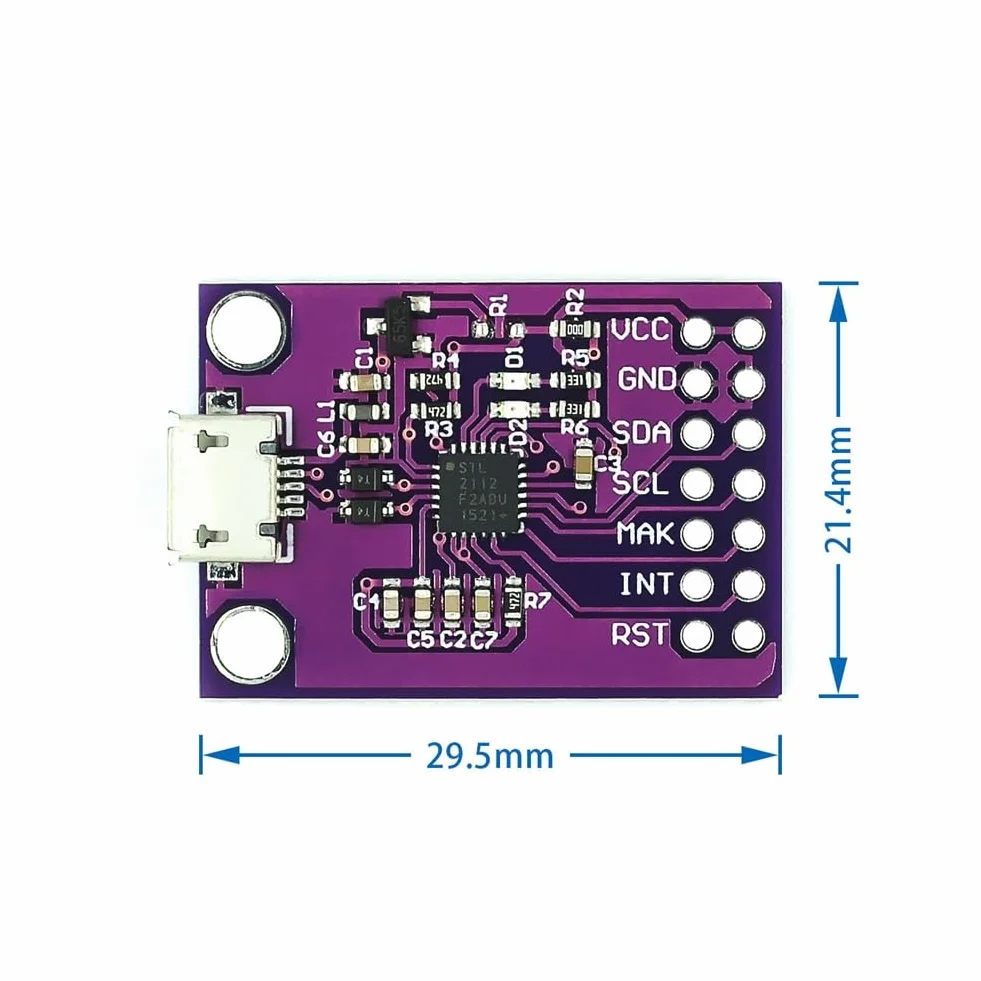CP2112 moduł CCS811 płytka debugowa USB do SMBus/ moduł komunikacyjny USB do moduł komunikacyjny szybkie, precyzyjne wykonanie