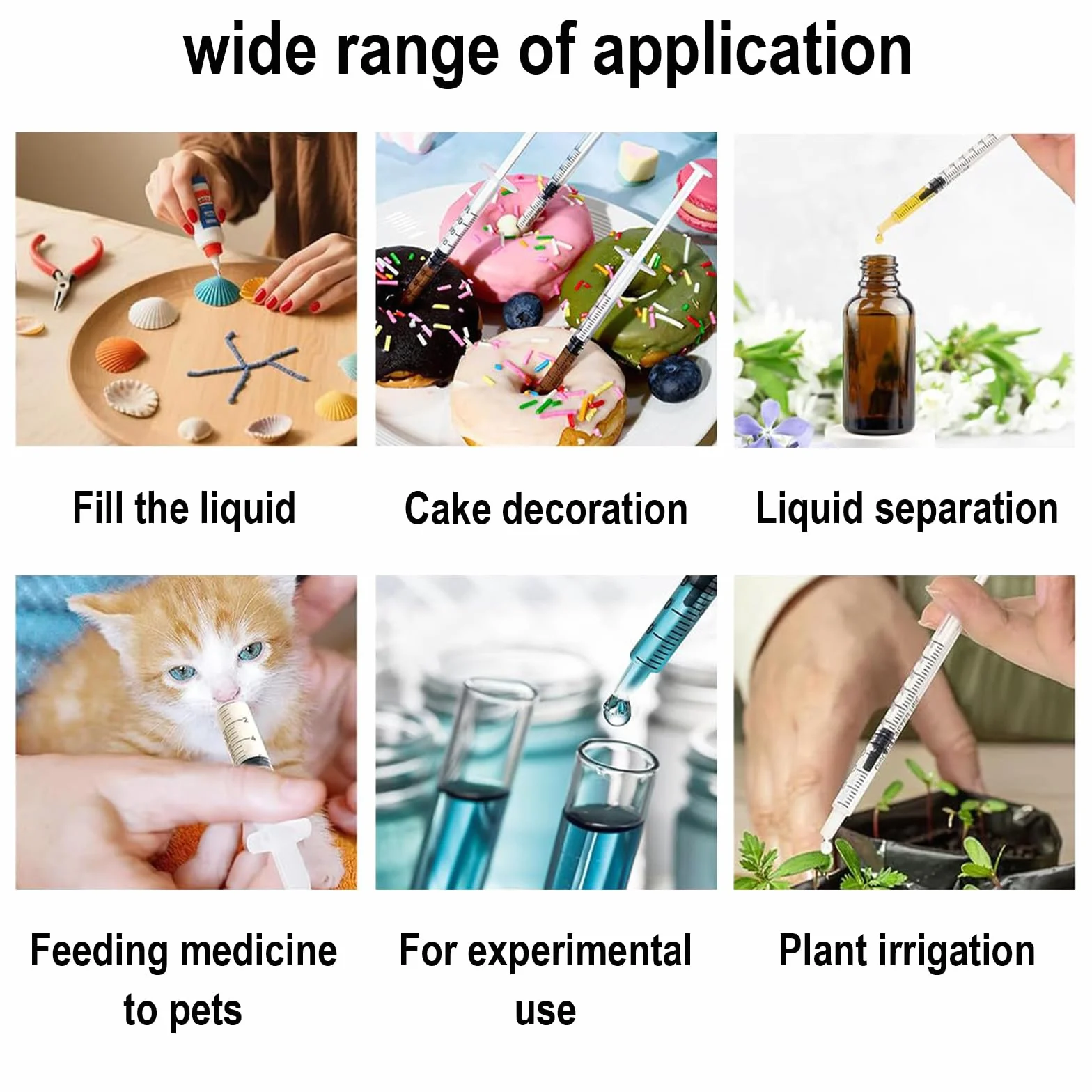 20 sztuk strzykawek 1 ml, sterylne strzykawki z siarą, kolektor, strzykawki do insuliny, strzykawki z tworzywa sztucznego, z nasadkami, bez igły, do płynów, laboratoriów, karmienia zwierząt