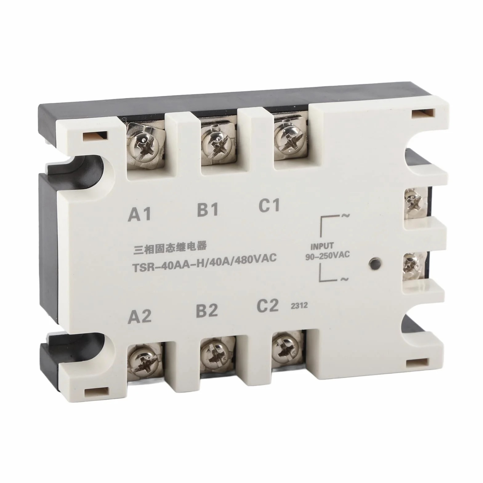 40 A SSR Solid State przekaźnik, wejście 3-fazowe, 24 V-480 V AC, 250 V AC
