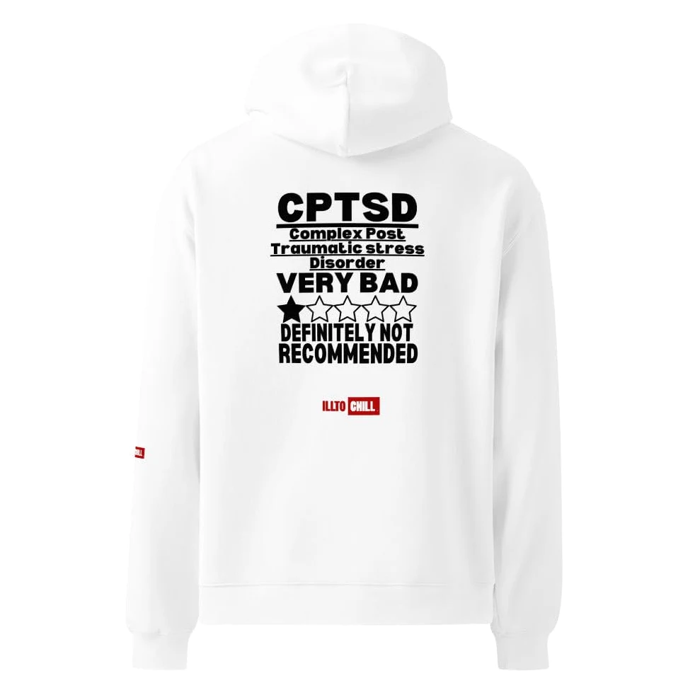 Złożone PTSD bluza oversize z kapturem duma świadomość prezent dorosli ze złożonym PTSD