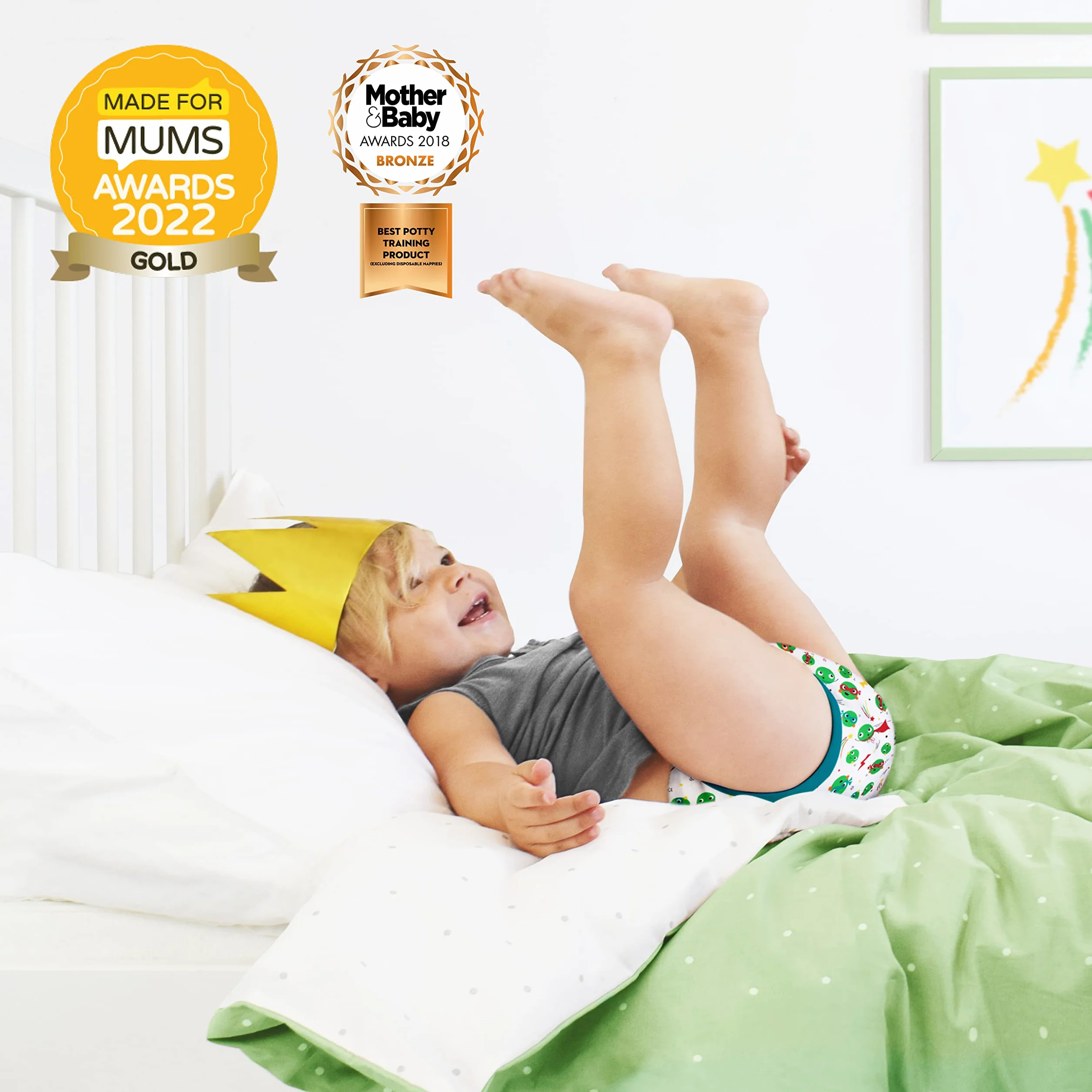 Bambino Mio, majtki do nauki korzystania z nocnika, tęczowe dni, 2-3 lata