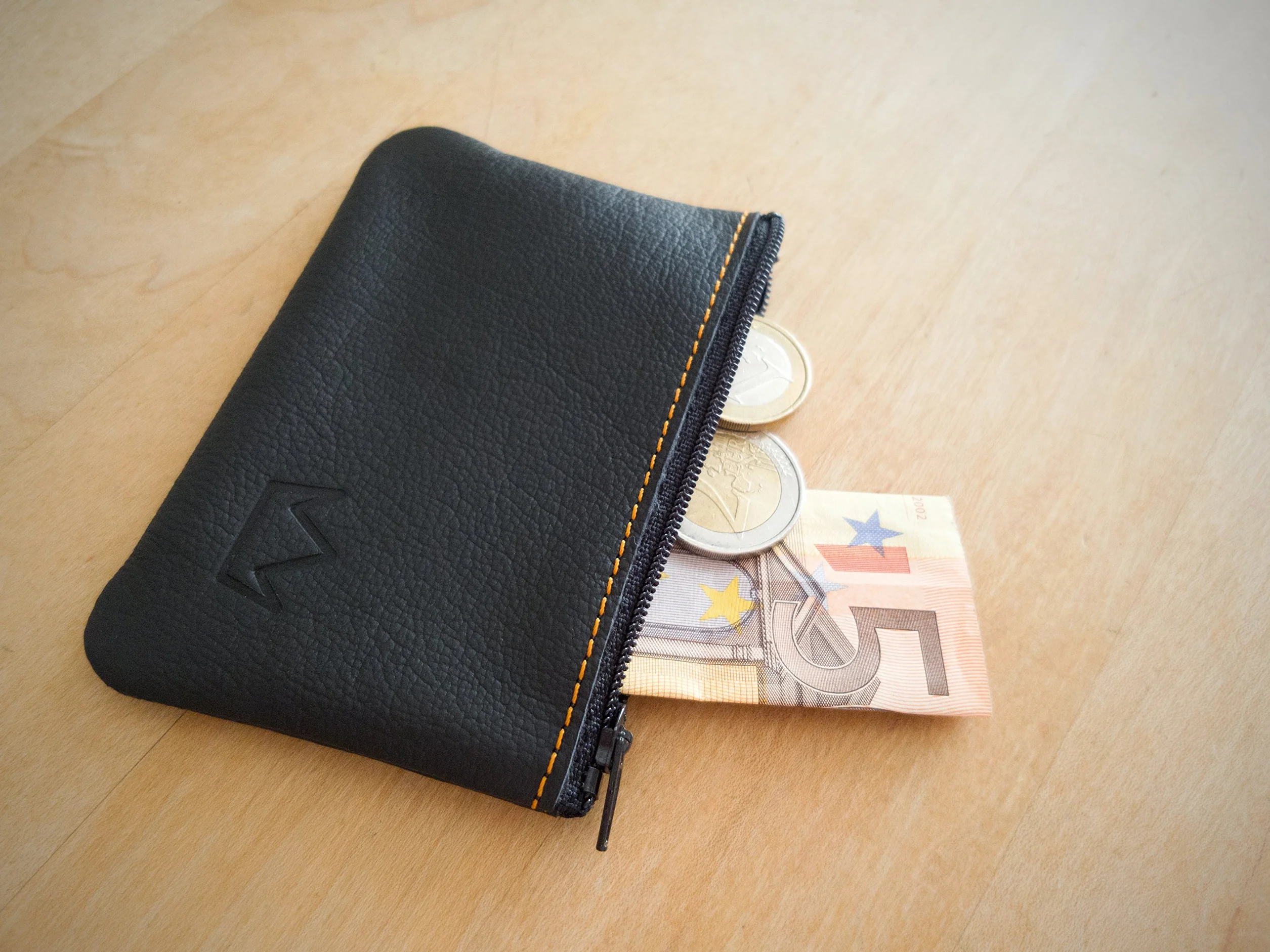 Lederprinz® | Etui na klucze z prawdziwej skóry 3 lata rozszerzonej | Skóra Nappa | Wykonanie ręczne, czarny, 105x70x10mm