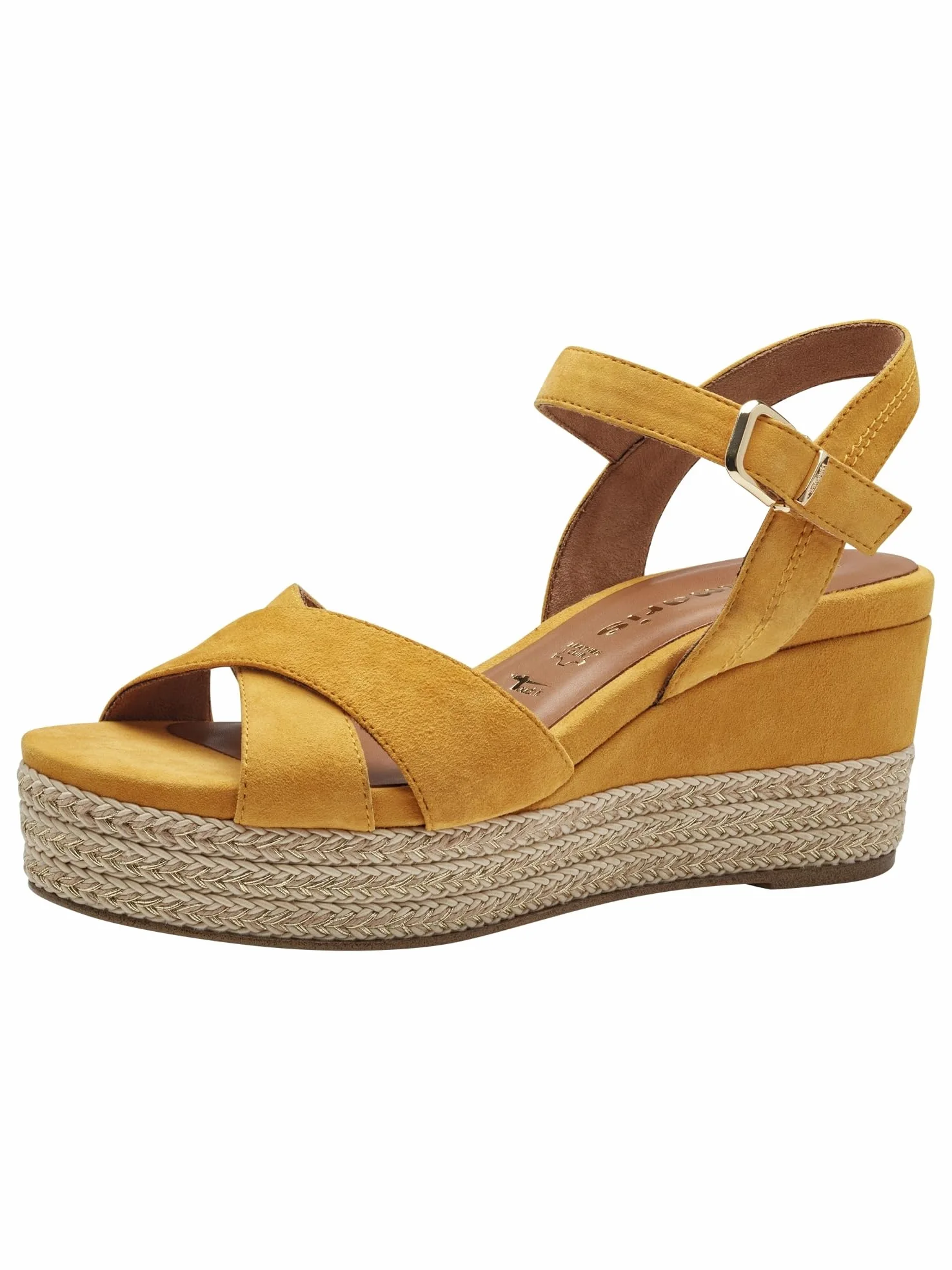 Tamaris Tamaris Damskie 1-28001-42 - Sandał na koturnie Kobiety