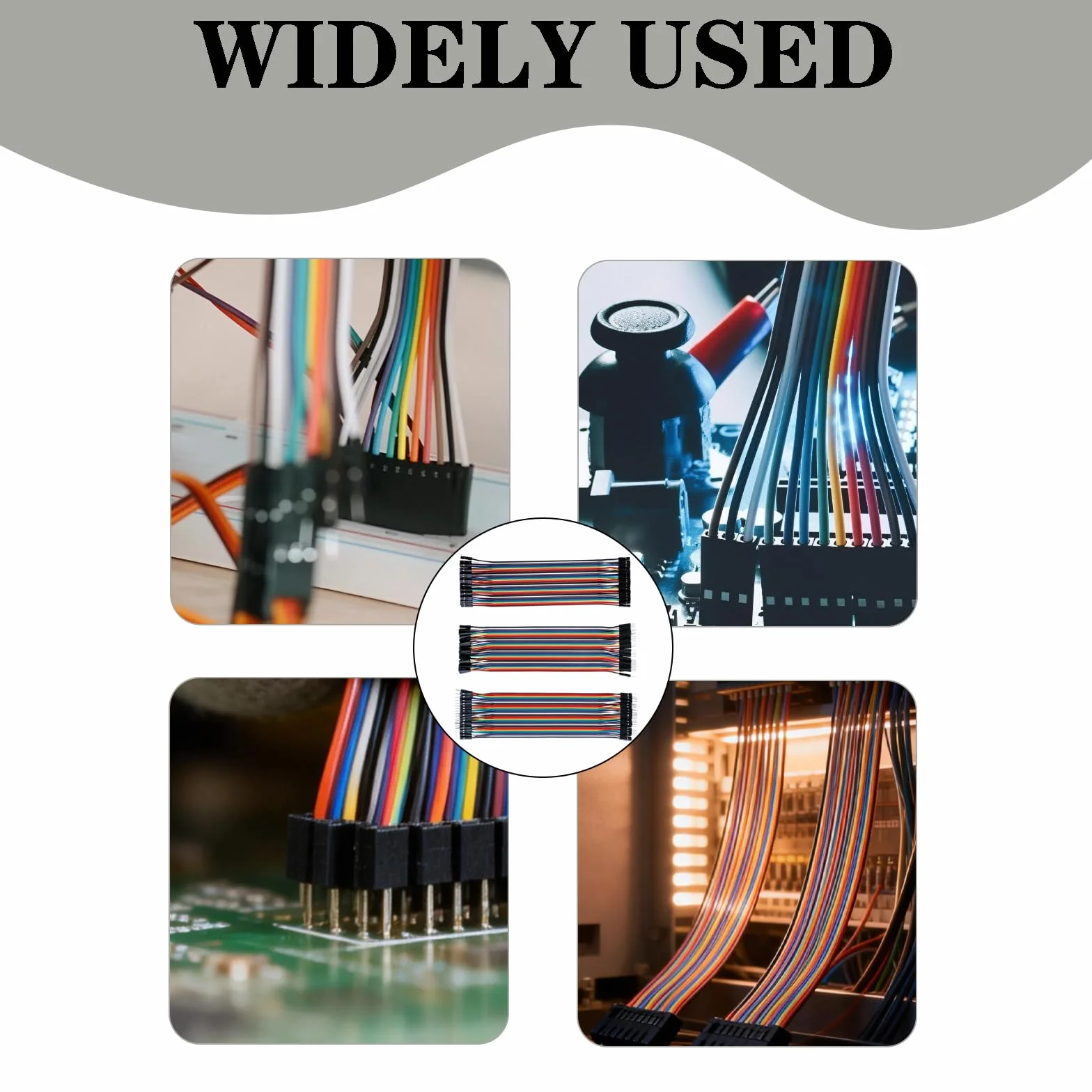 3 SZTUK 20 CM Kabel, męski do żeńskiego męskiego do męskiego do żeńskiego zworka Mehrfarbige Wire Zestaw kabli z drutem Ribbon Kable Dupont dla Raspberry Pi Elektronikprojekte