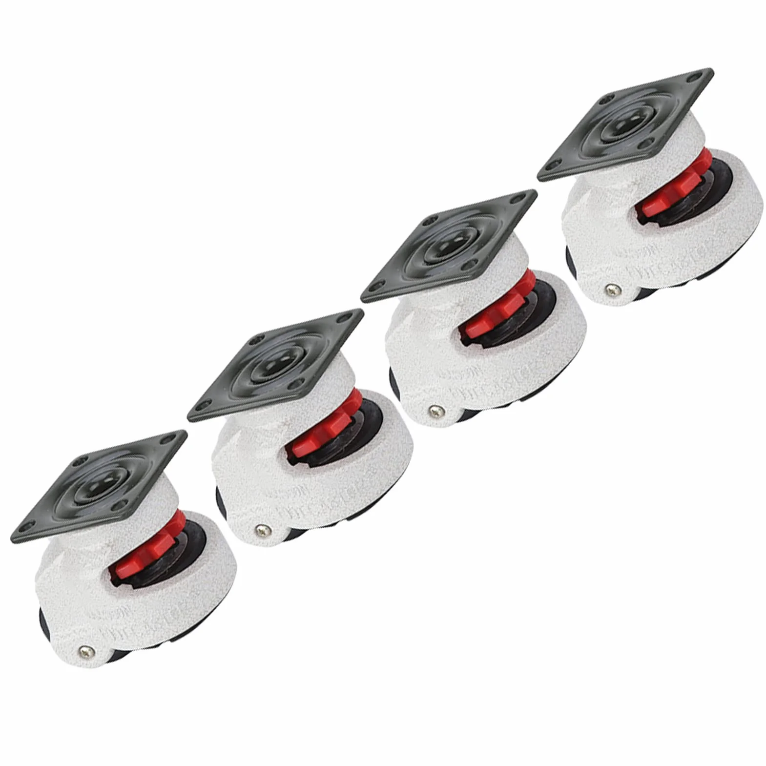 4 stücke Rollen Nylon Aluminiumlegierung Industrielle Maschine Nivellierung Nachlauf GD-40F