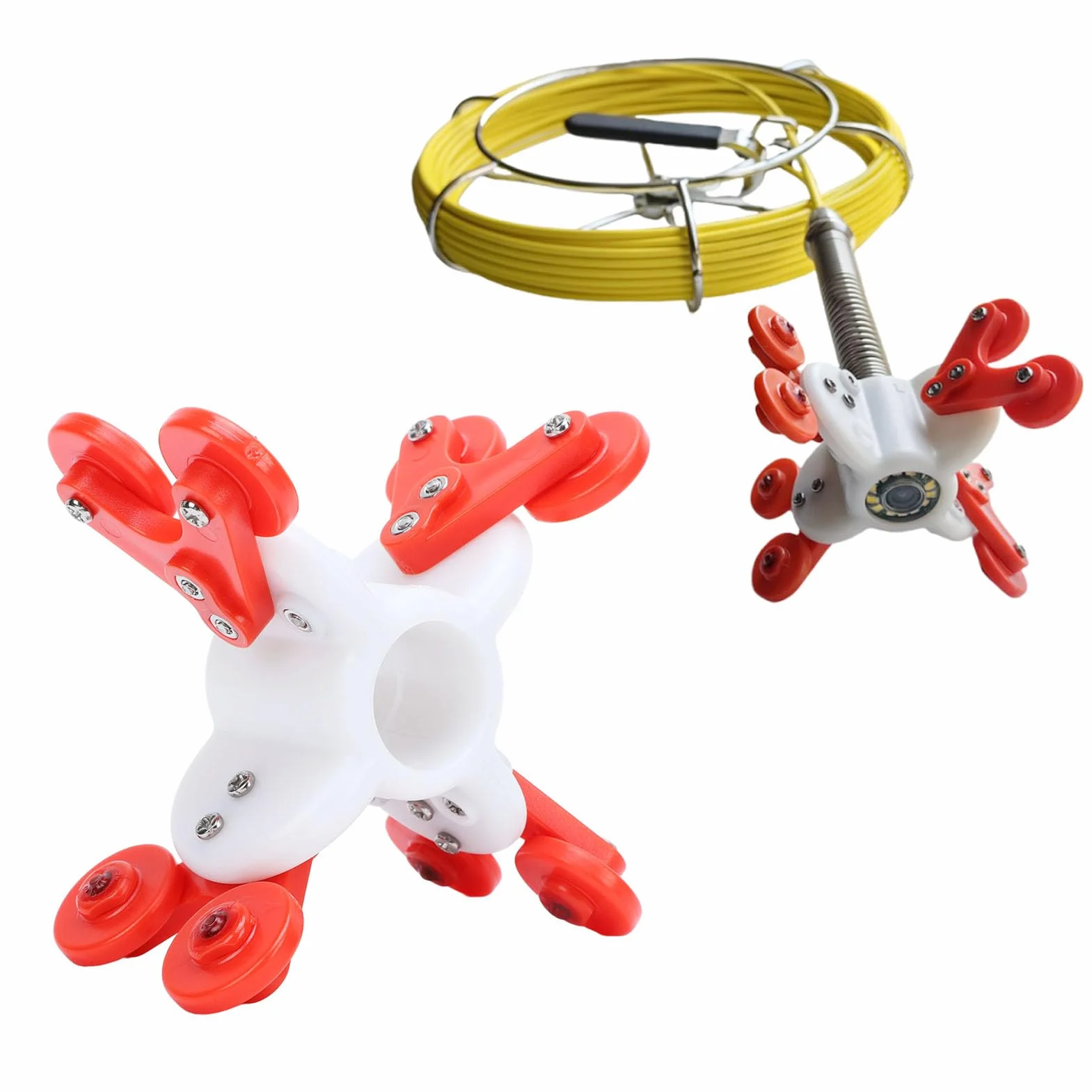 Kółka Prowadzące do Kamery Inspekcyjnej, 23 mm, do Rur ≥125 mm, z Materiału ABS