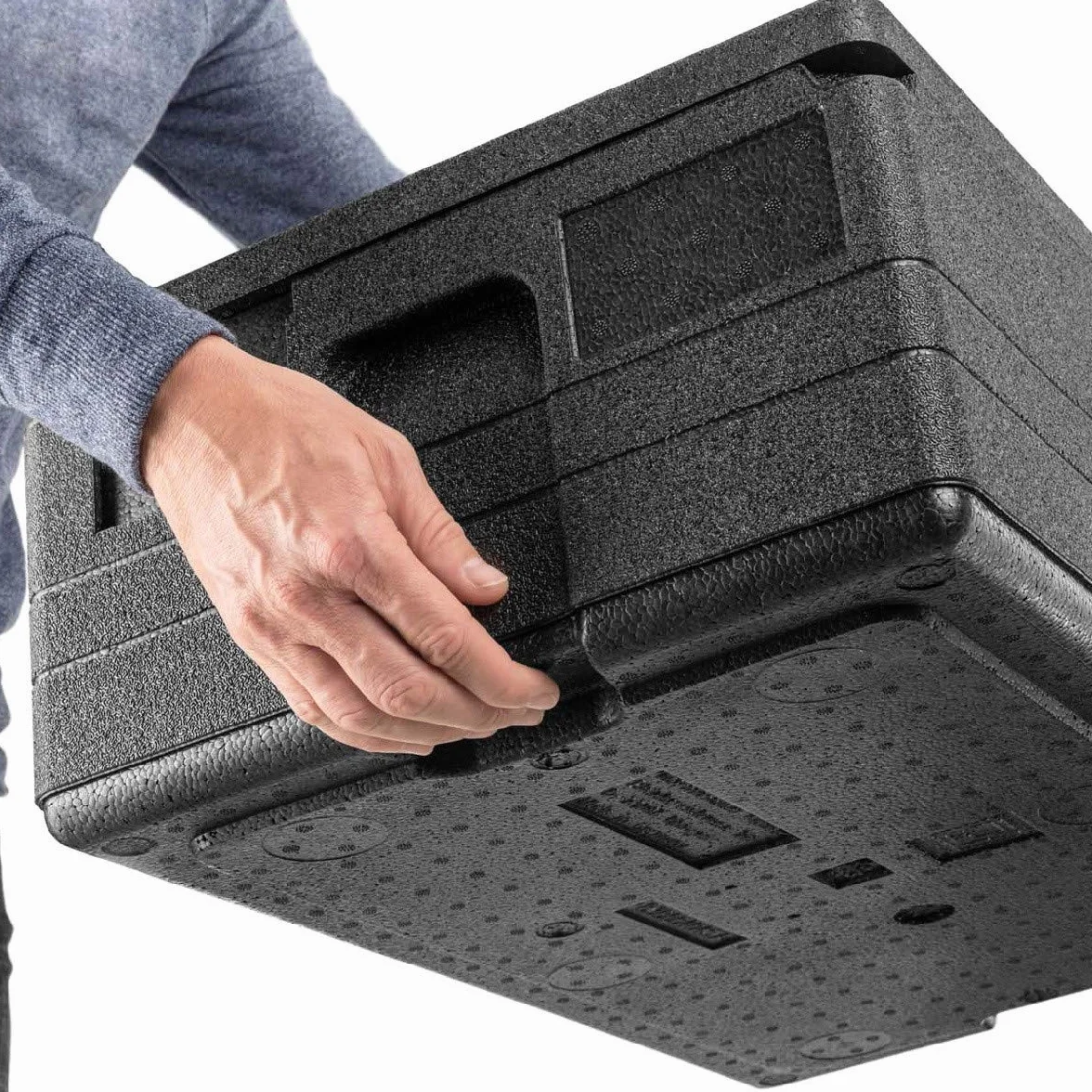 thermohauser EPP GN 1/1 pojemnik gastronomiczny z pokrywką – pojemność 30 litrów – 60 x 40 x 23 cm – 5-kolorowy zestaw kart
