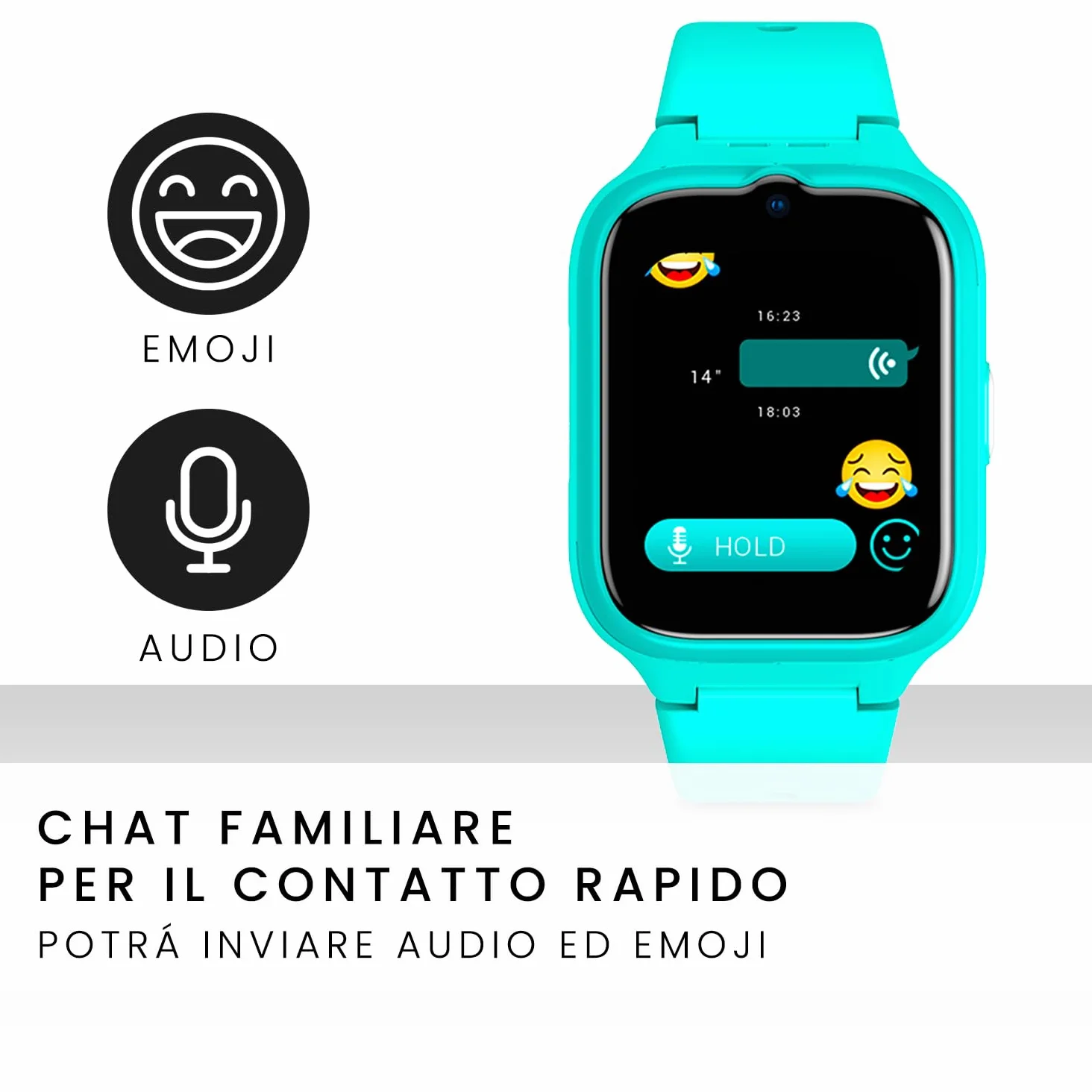 SPC Smartee 4G Kids Smart Watch dla dzieci, GPS, rozmowy wideo i rozmowy wideo, czat rodzinny, tryb szkolny, przycisk SOS, IP68 i zarządzanie smartwatchem w darmowej aplikacji Smart Clan