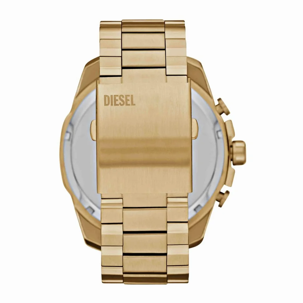 Diesel Mega Chief zegarek dla mężczyzn, mechanizm chronografu z paskiem ze stali nierdzewnej