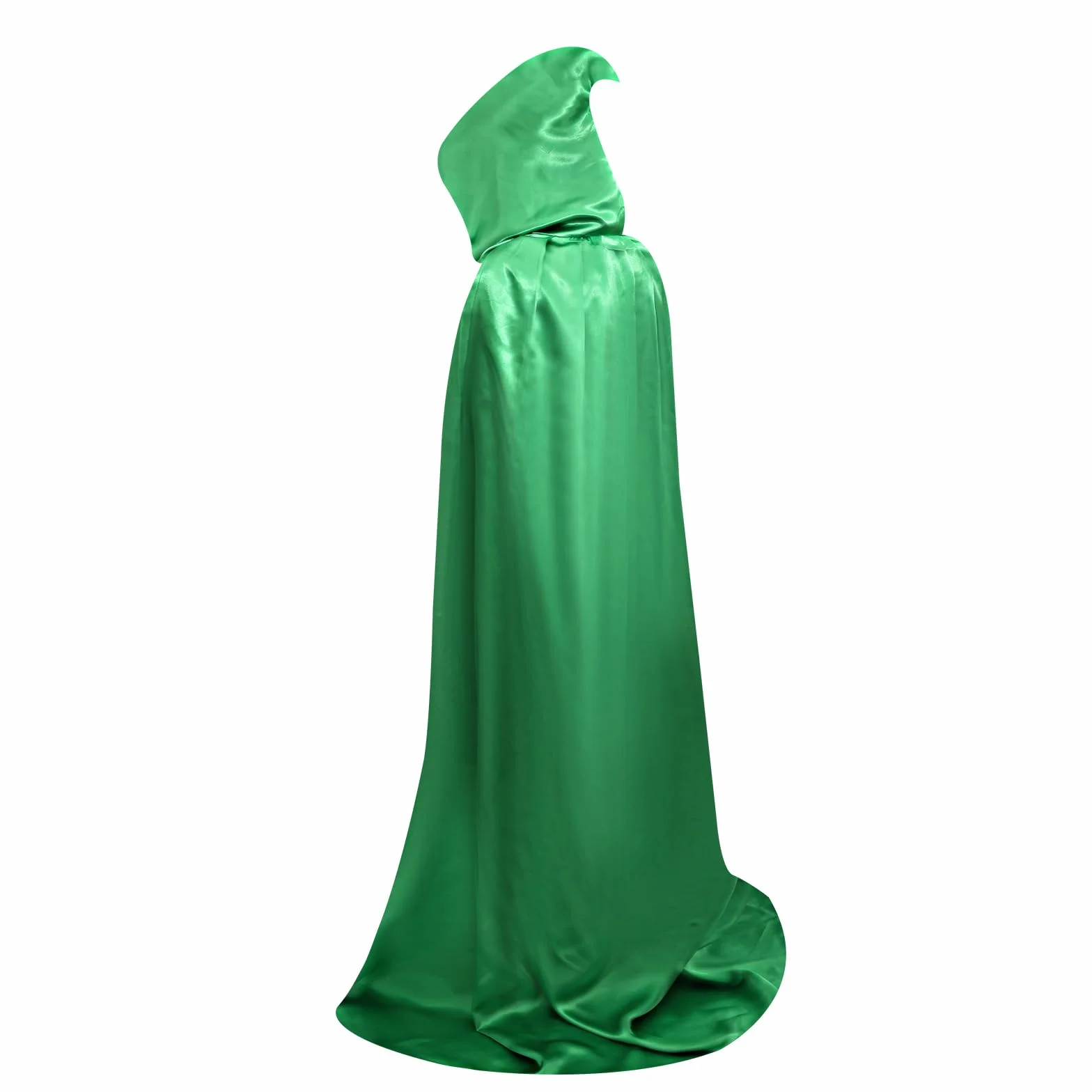 Proumhang Płaszcz z Kapturem Długi Satynowa Dla Dorosłych Unisex Adult Fancy Dress Kostium Grim Reaper Vampire Halloween Boże Narodzenie Carnival