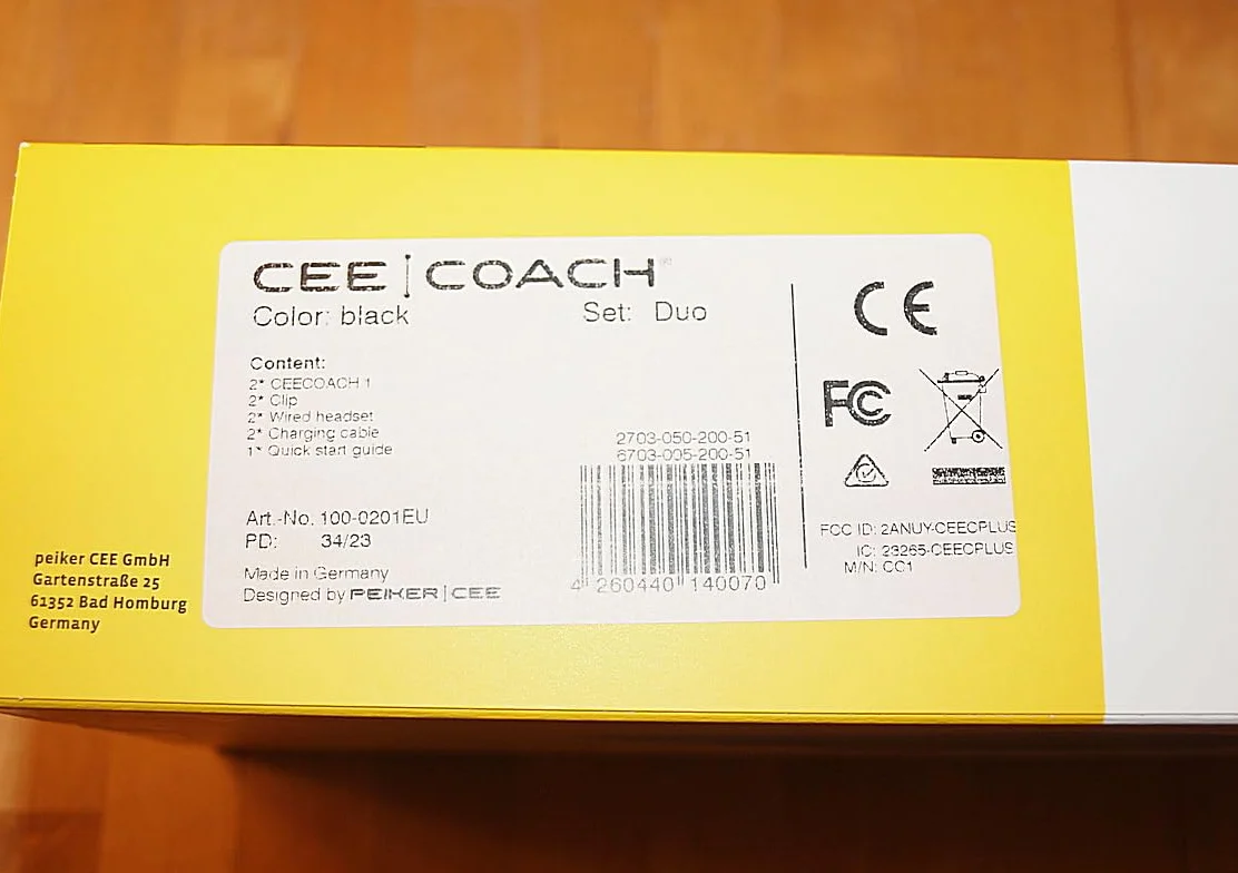 CEECOACH Duo Set czarny + torba transportowa