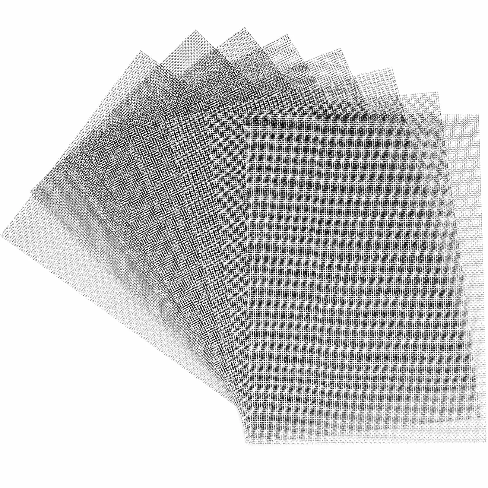 8 szt. siatki z drutu ze stali nierdzewnej, 15 x 21 cm, 20 siatek, drobnoochronna siatka przeciw owadom, siatka z metalu, siatka przeciw szkodnikom do domu, kuchni, ogrodu, kratki wentylacyjne, otwory wentylacyjne
