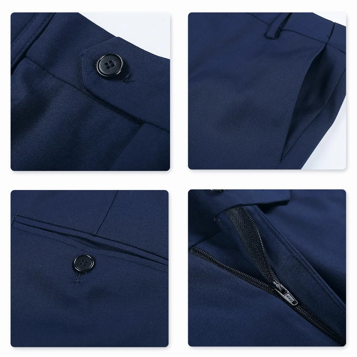 Allthemen garnitur męski, krój slim fit, 2-częściowy garnitur biznesowy, marynarka, spodnie