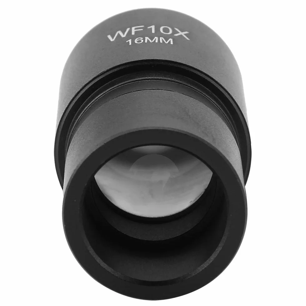 DM-R001 WF10X 16 mm szerokokątny okularek mikroskopowy do biologicznego montażu na oczach mikroskopu 23,2 mm ze skalą 0,1 mm, 50% większe pole widzenia