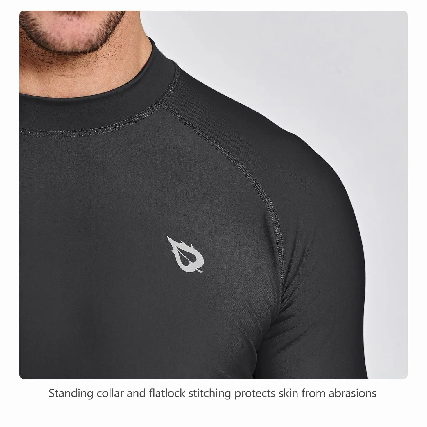 BALEAF Męska koszulka UV UPF 50+ z krótkim rękawem Rashguard, męska koszulka do pływania, nurkowania