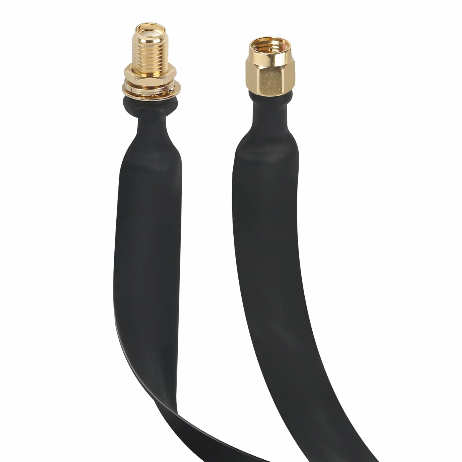 LoRa płaski kabel SMA, wtyczka do gniazda SMA, przepust okienny i drzwiowy, kabel koncentryczny, adapter przedłużający do LTE 4G, LoRa, WiFi, LoRaWan, Bobcat, Nebra RAK, Helium Hotspot, HNT, Miner, 2