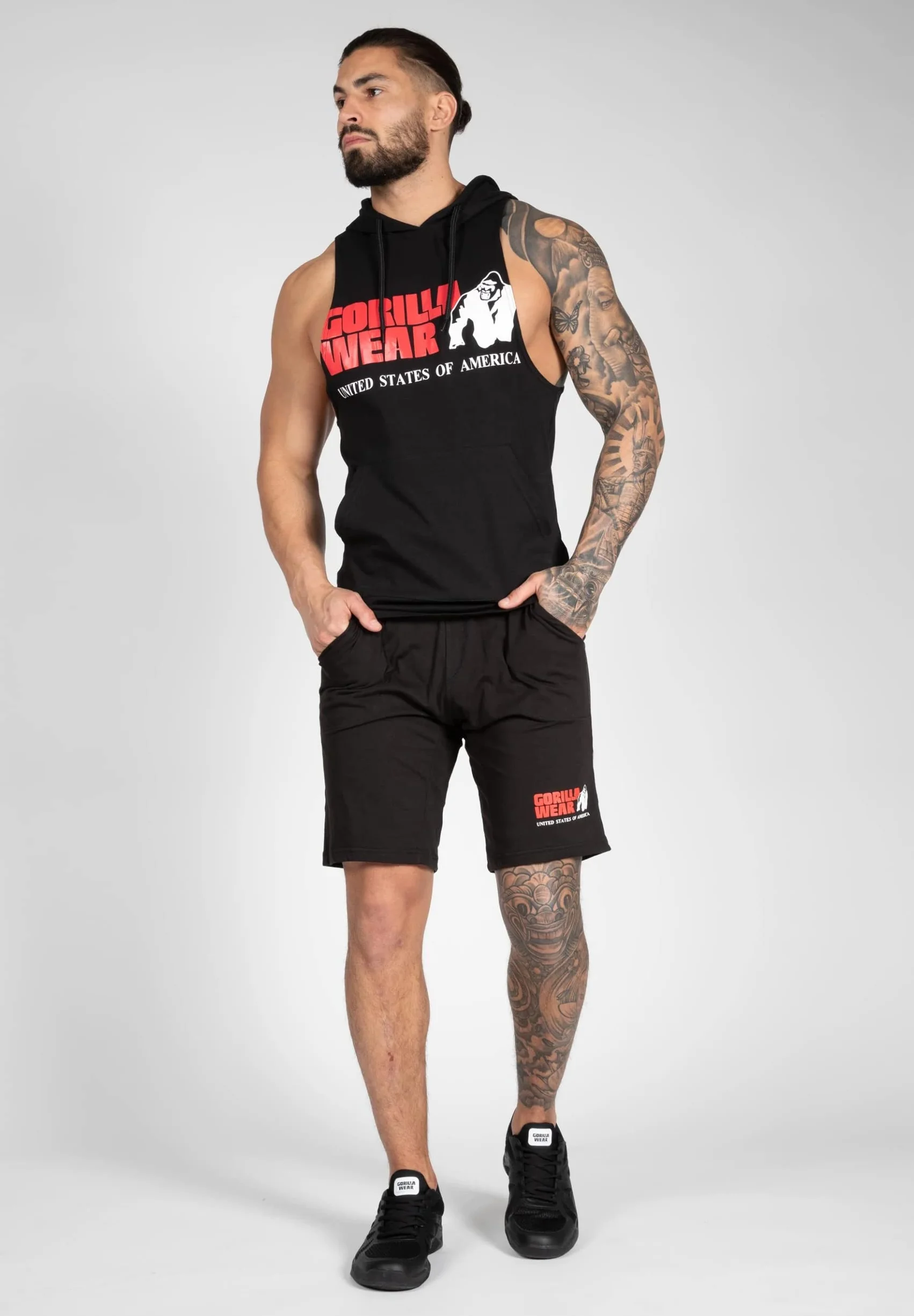 Gorilla Wear Koszulka na ramiączkach/Cami Shirt Mężczyźni Rogers Hooded Tank Top (1 w zestawie)