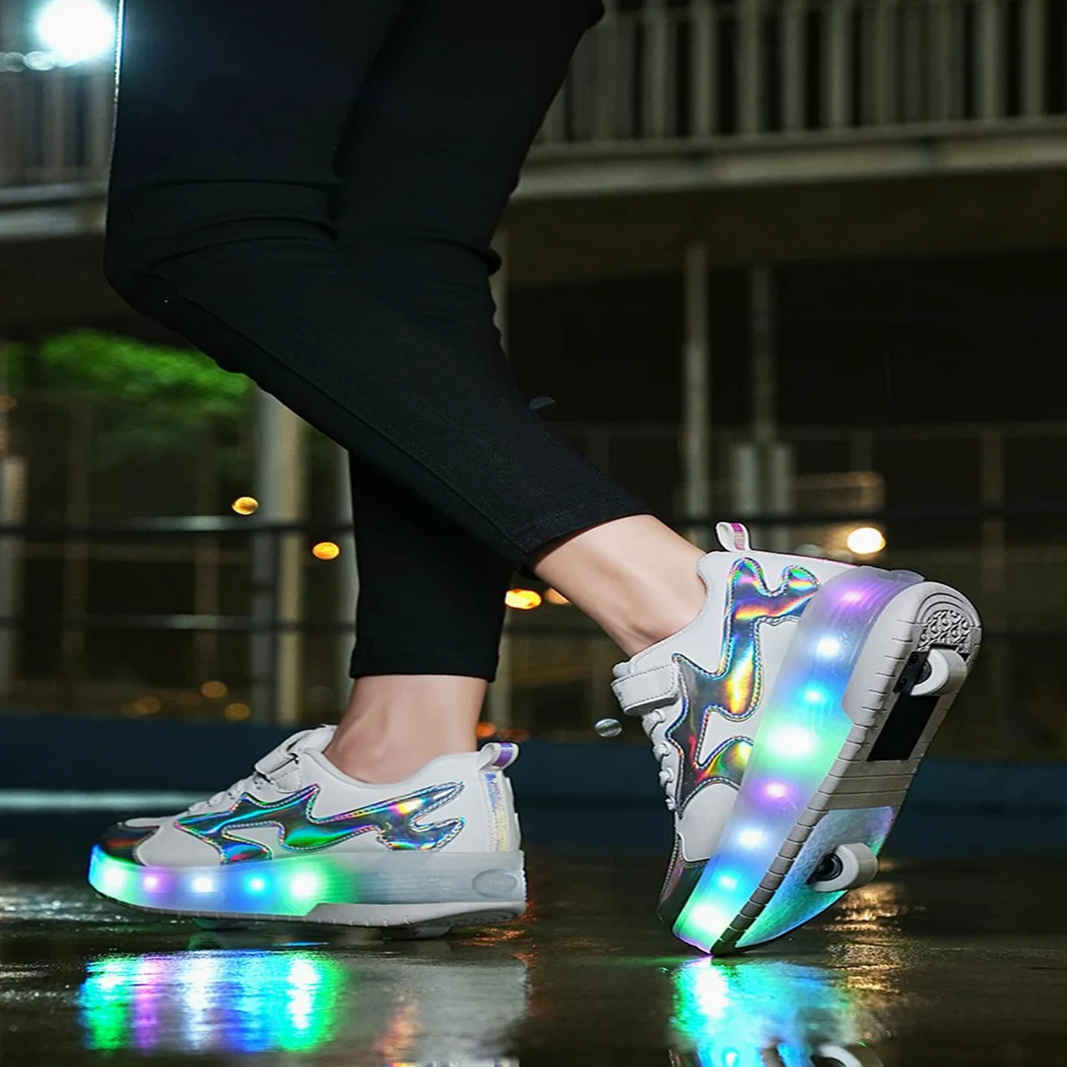 Kowo Buty LED Wielokolorowe dla Dzieci Wrotki Rozmiar 10-6 35 EU