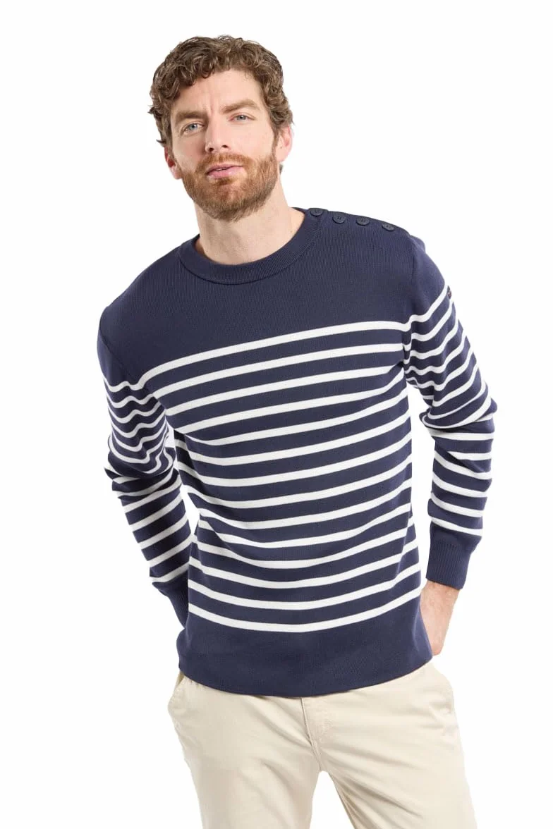 Armor Lux Męski sweter Pull Marin Groix Homme