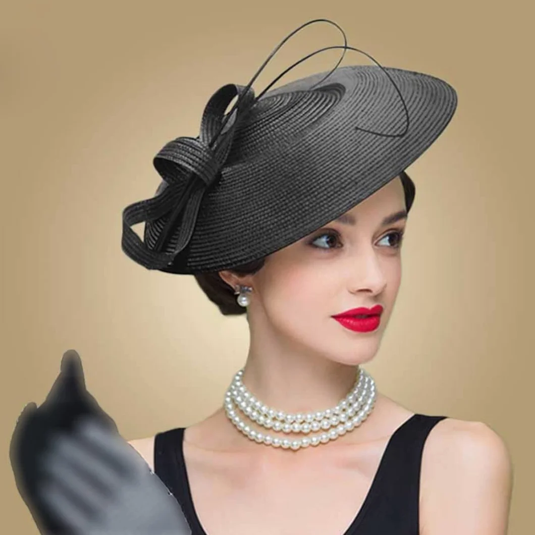 Lmtossey Fascinators Wesela Kapelusz dla Kobiet Fedora Szeroki Vintage Damskie Kapelusze Sukienki