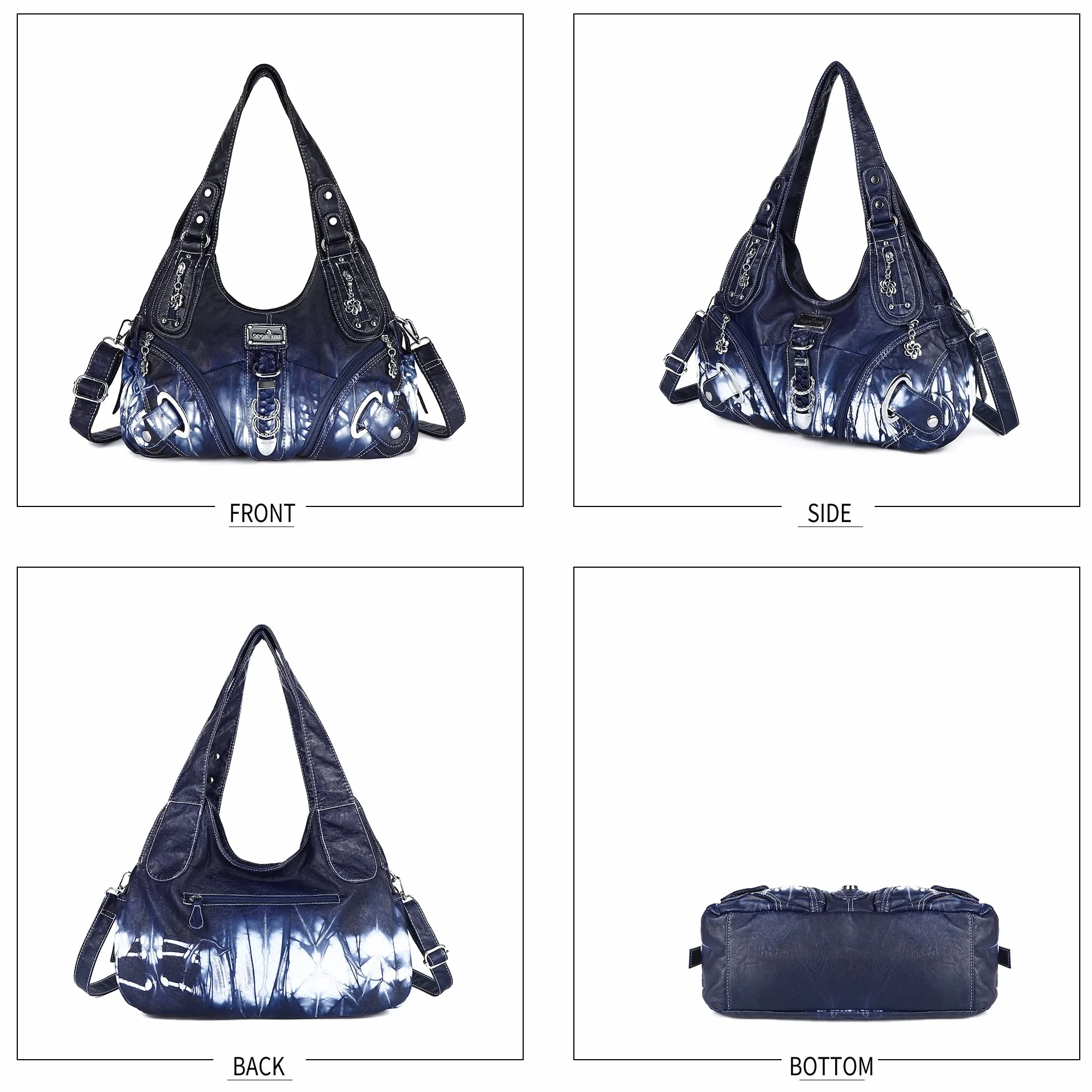 Angel Kiss Torby Hobo Moda Wszechstronna Codzienna Podróż Kobiety