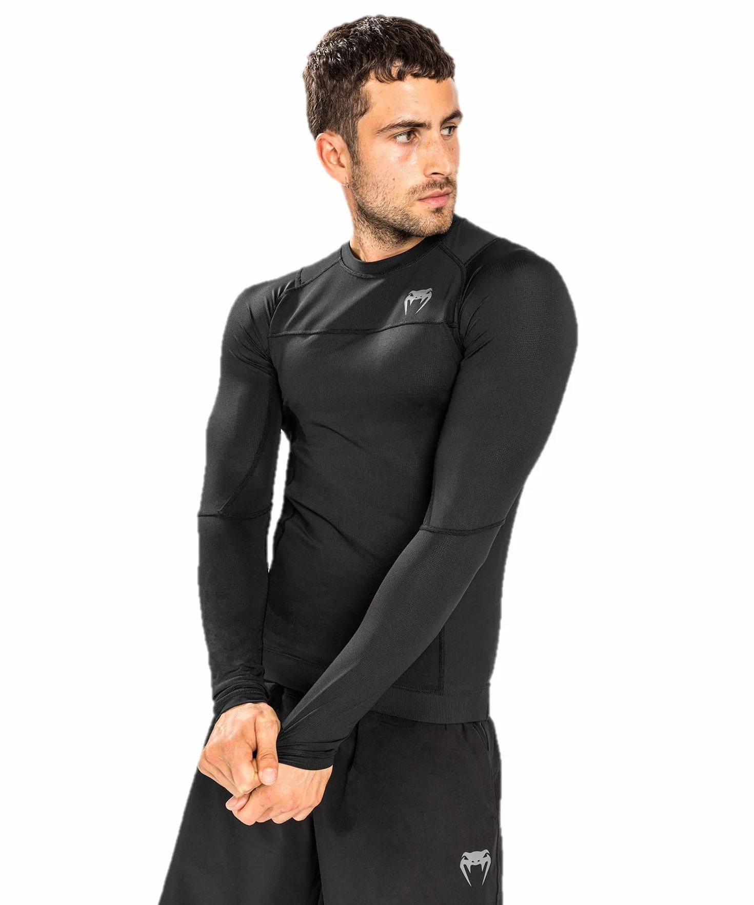 Venum Men's Standard G-Fit Air Rashguards Longsleeve-Black
