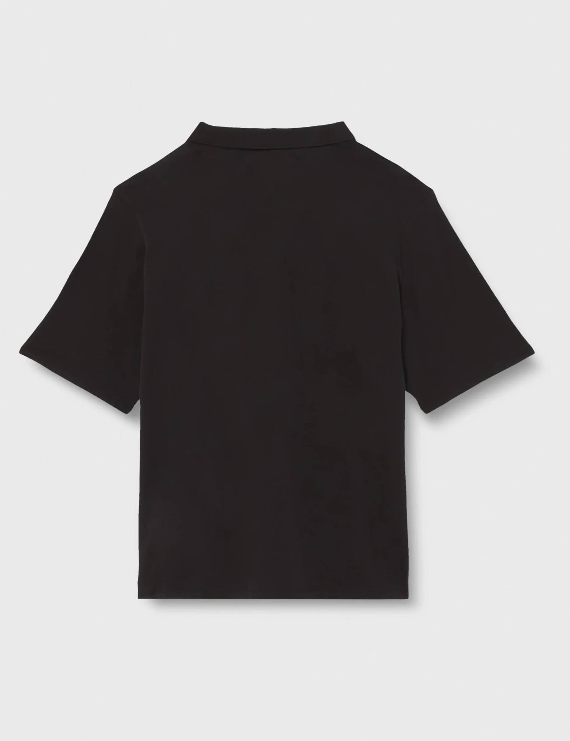 Tommy Hilfiger Damskie polo CRV 1985 Reg Pique Ss S/S Polo, czarne, 48, Czarny, 48
