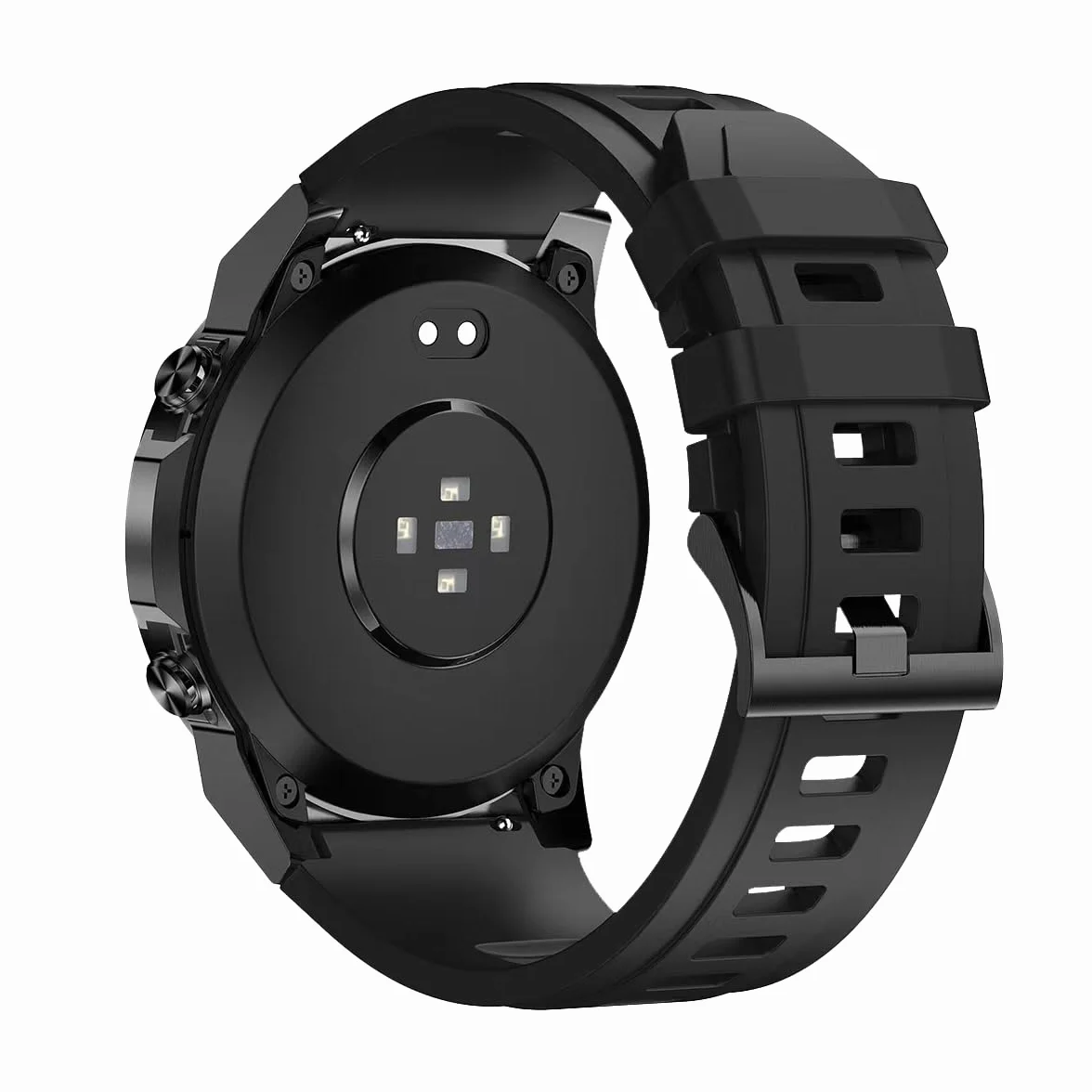 Maxcom - FW63 Cobalt Pro Smartwatch – zegarek fitness i sportowy – dla mężczyzn – wodoodporny – z monitorowaniem ciśnienia krwi, tętna i snu – wytrzymały – bardzo mocny akumulator – okrągły – z gumową