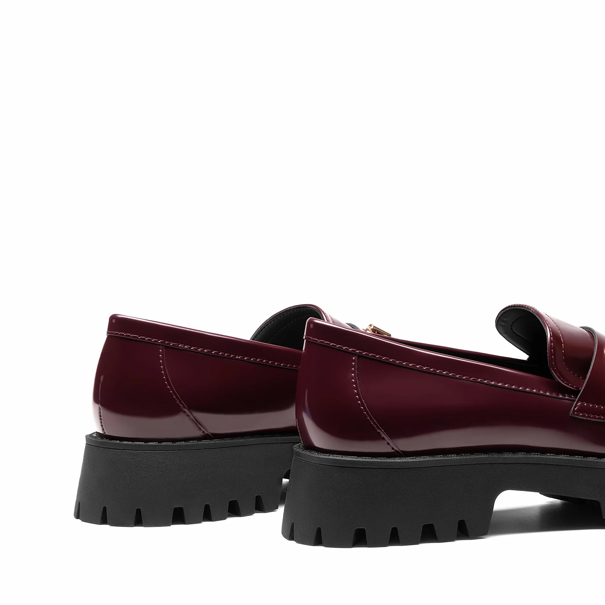 DREAM PAIRS Mokasyny damskie Platforma Grube Penny Loafer Slip On Eleganckie buty biznesowe