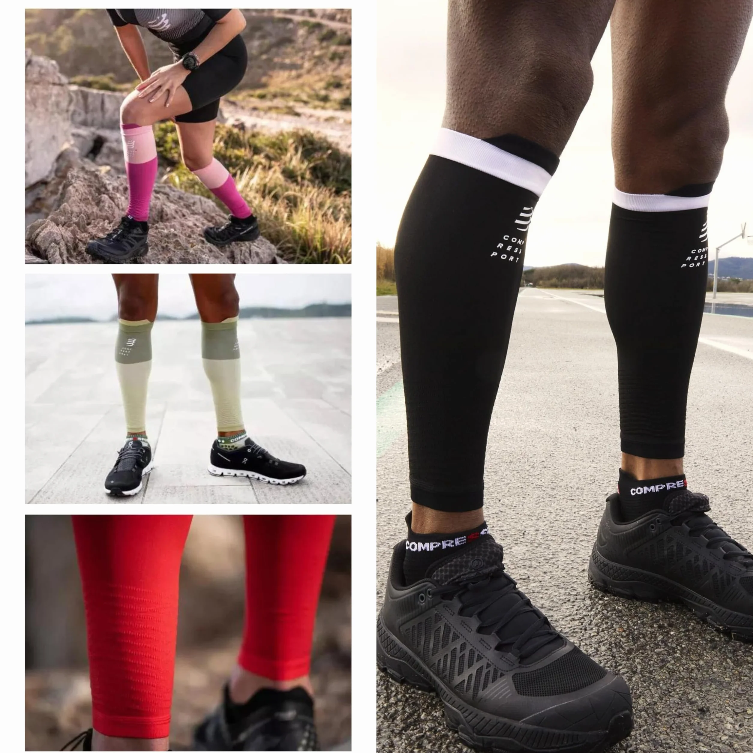 COMPRESSPORT R2v2 mufa na łydki, unisex, SU0002B, niebieska, T3