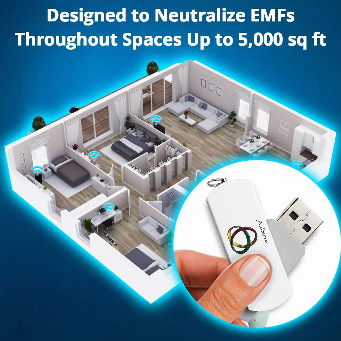Whole House USB 5G EMF neutralizator do Twojego domu