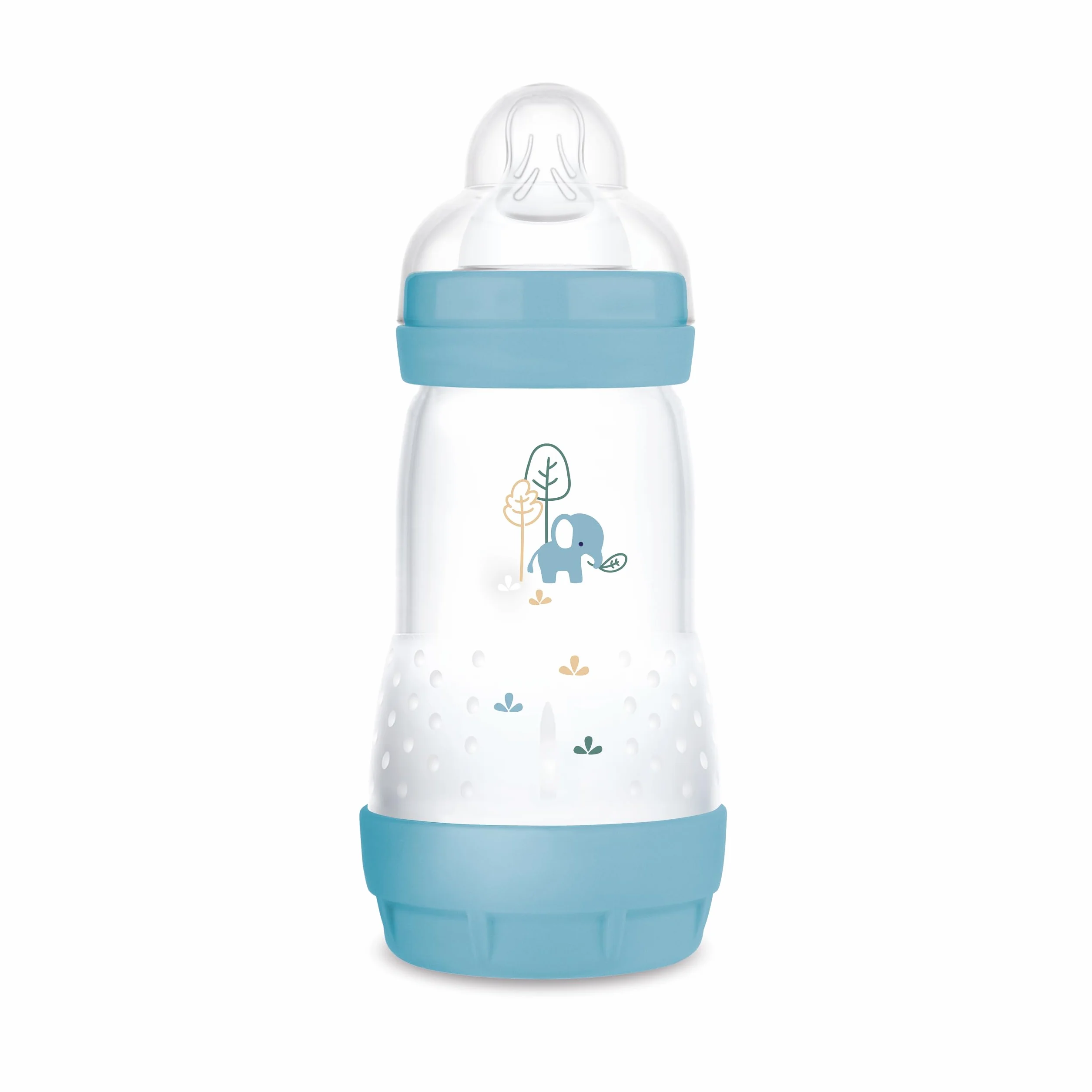 MAM Easy Start Anti-Colic butelka dla niemowląt (260 ml), wyjątkowo dobrze akceptowana butelka na mleko, butelka na napoje dla niemowląt z zaworem dolnym przeciwko kolce i ssaniu, rozmiar 1, 0+