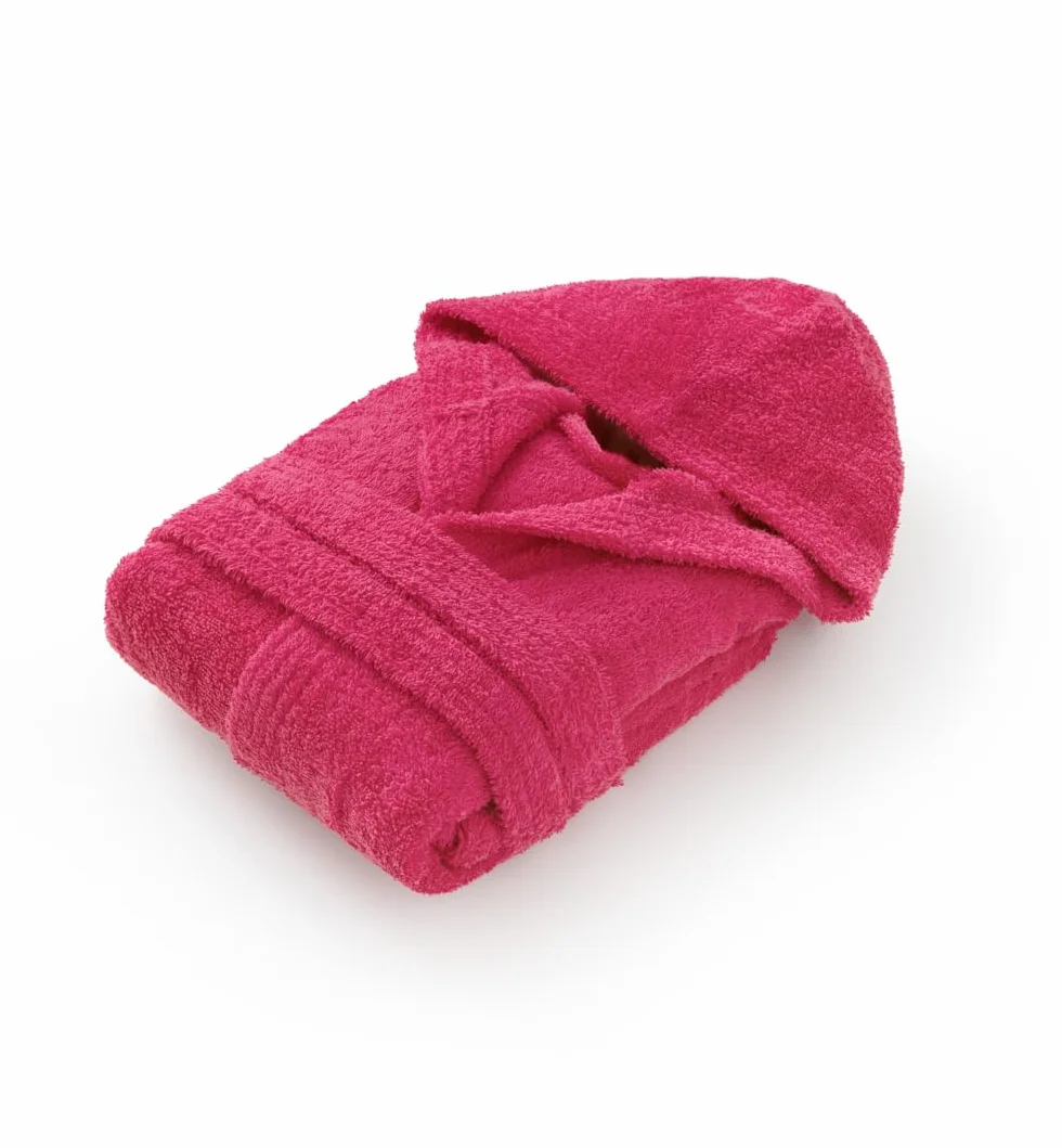 Top Towel - Komfort - Szlafrok dziewczęcy - Szlafrok chłopięcy - 100% bawełna - frotte 450 grms. 14-16 lat, różowy