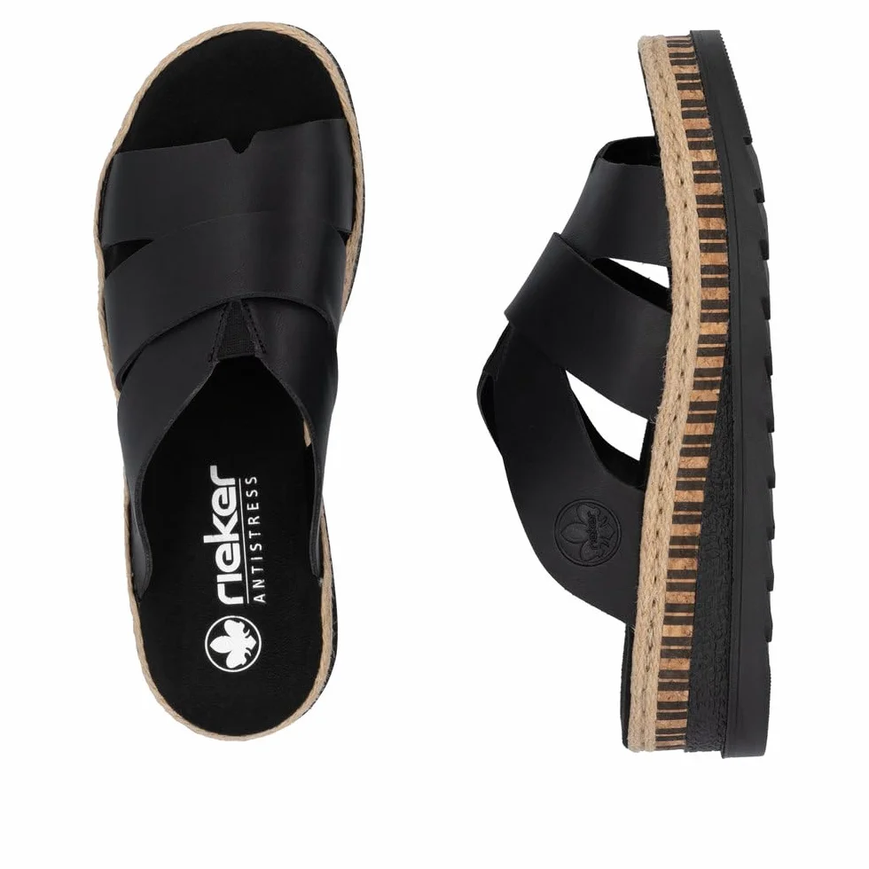 Rieker Damen-Pantolette schwarz (1)