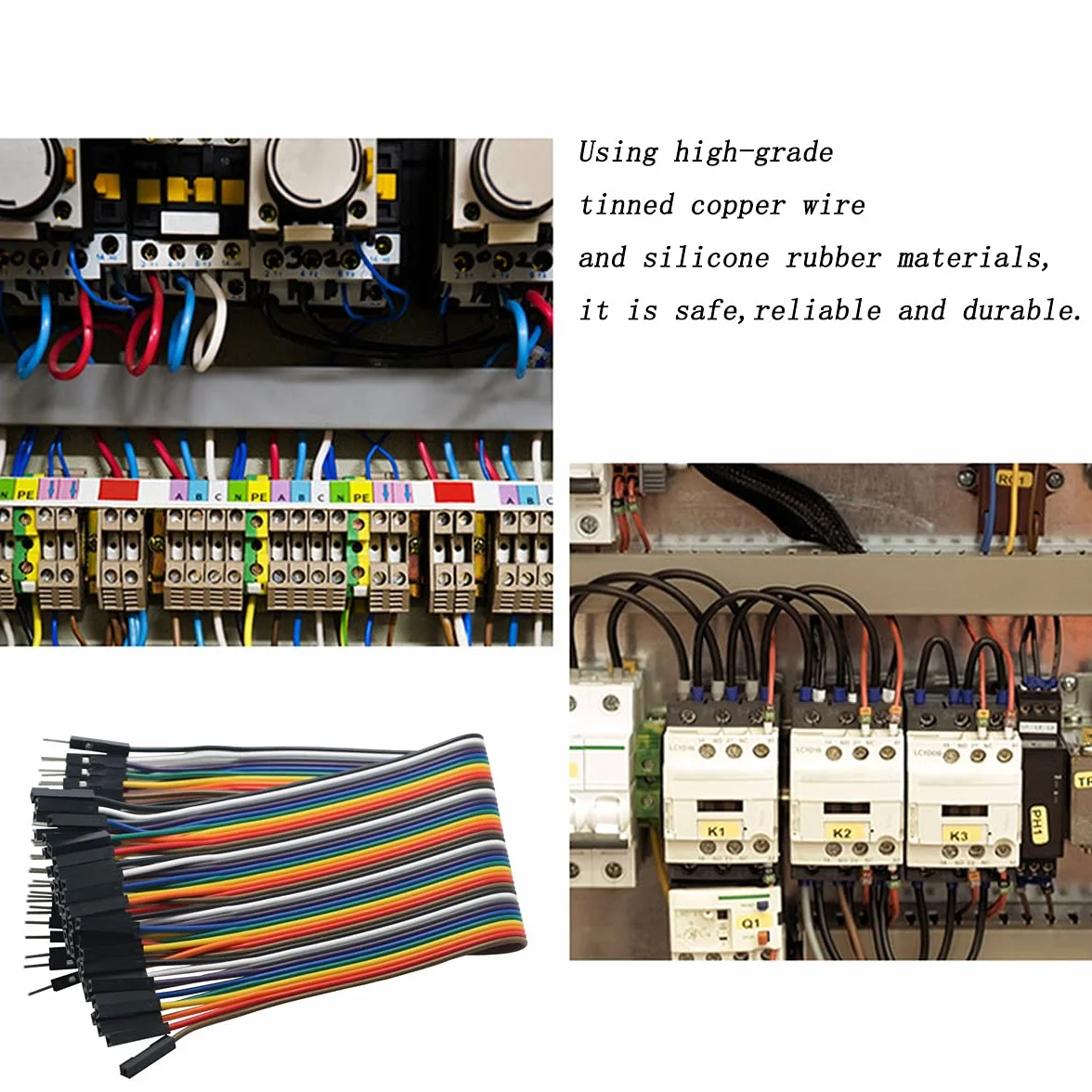 Dupont Wire Kit 120 szt. zworki męskie żeńskie i żeńskie drut mostkowy do deski wtykowej do szybkiego testu przełączania