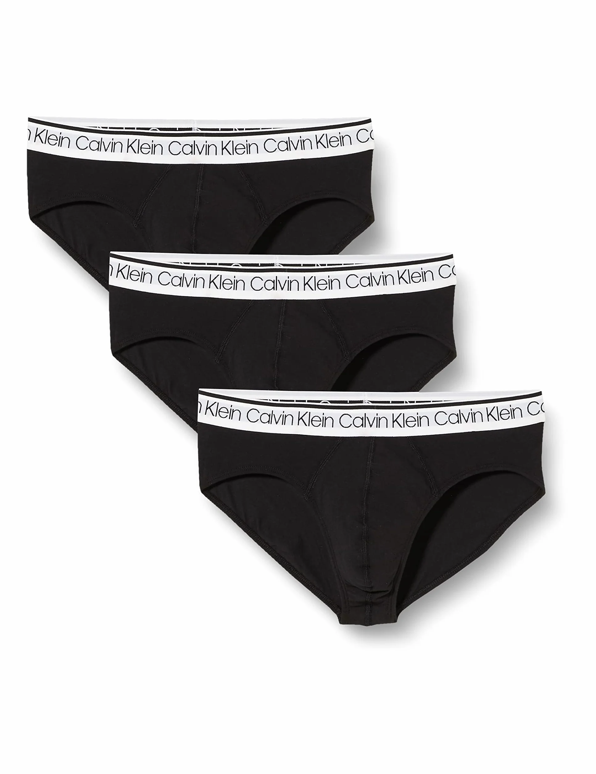 Calvin Klein Męskie majtki biodrowe (3 sztuki), Czarny (czarny W/biały Wb), XL